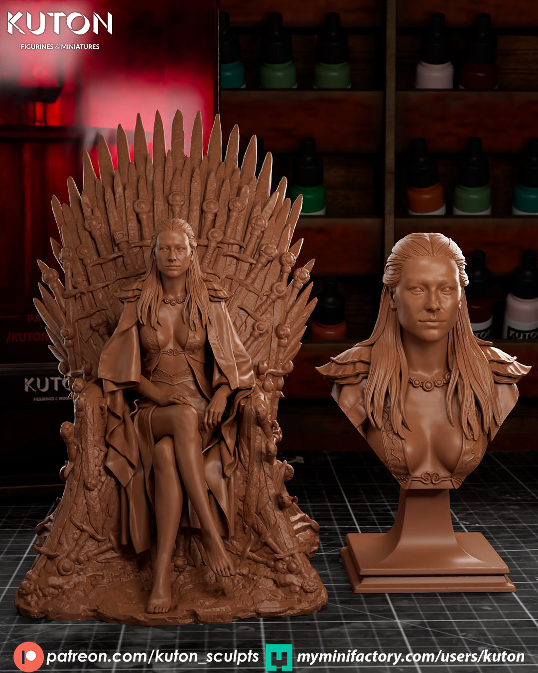 Rhaenyra - 3D Printed Statue / Bust  Model Kit