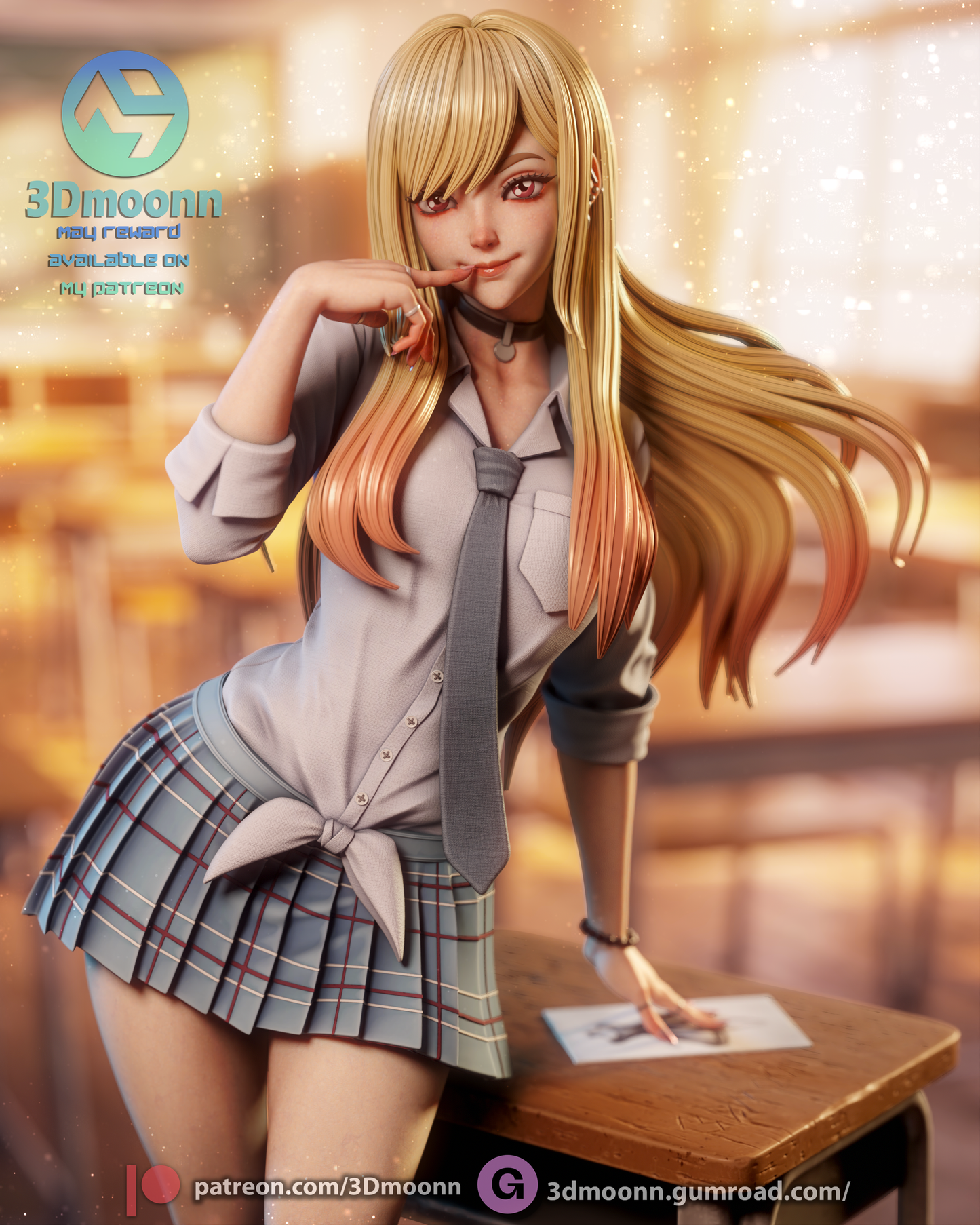 Marin Kitagawa (My Dress-Up Darling) - 3d Printed model kit (Fan Art)