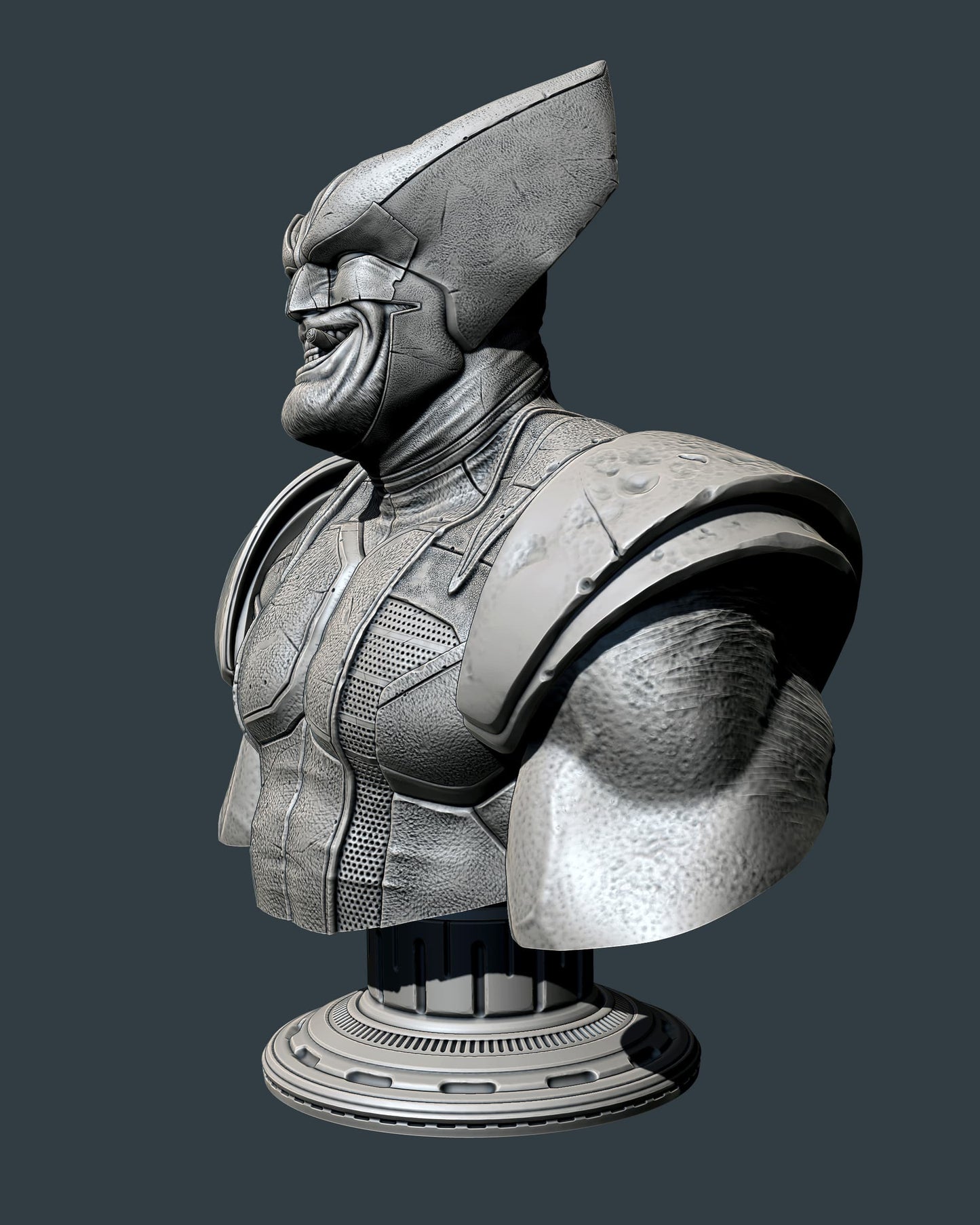 Wolverine (X-Men) Bust - 218mm to 109mm 3D Print (Fan Art)