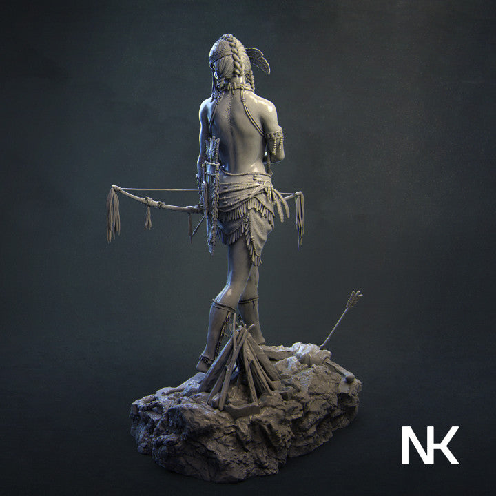 Tribal Warrior Woman 3D Print - Unpainted and Unassembled