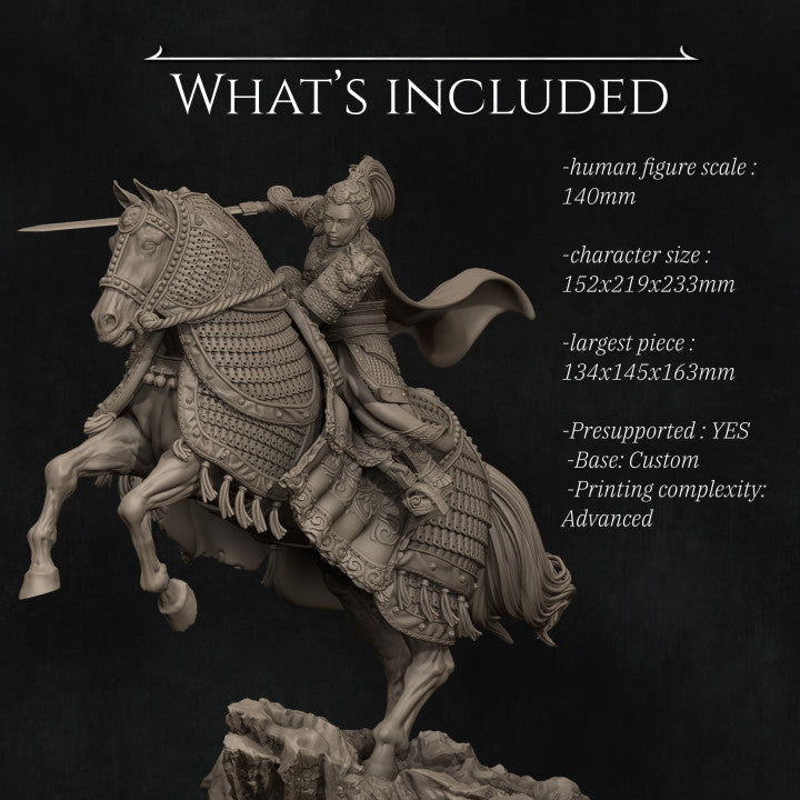 Kwan Yen 3D Print - Unpainted and Unassembled