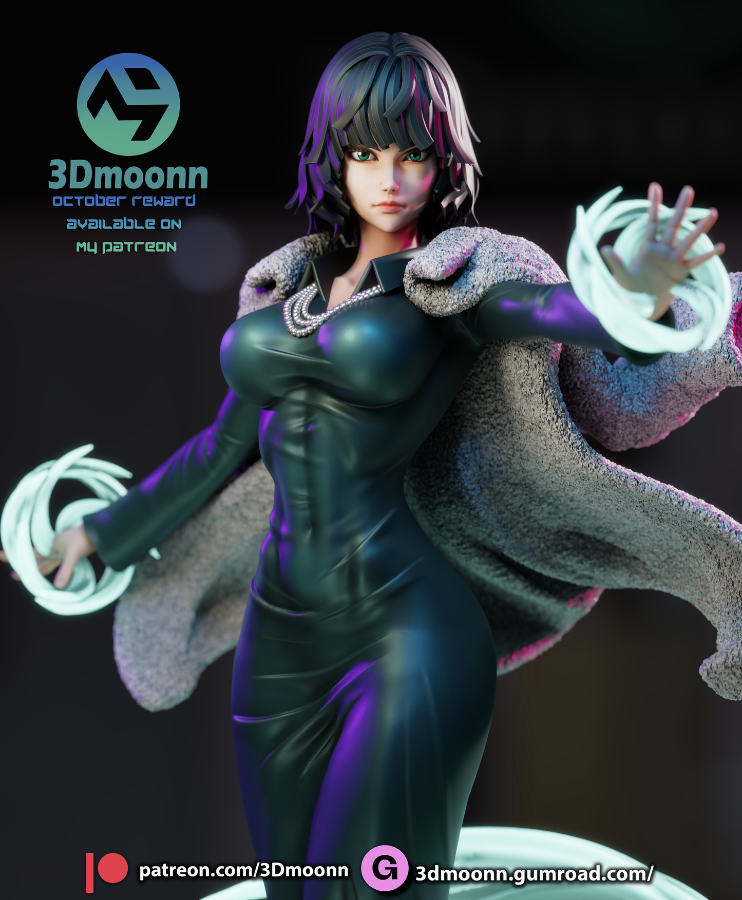 Fubuki (One Punch Man) - 3d Printed 1:6 model kit (Fan Art)