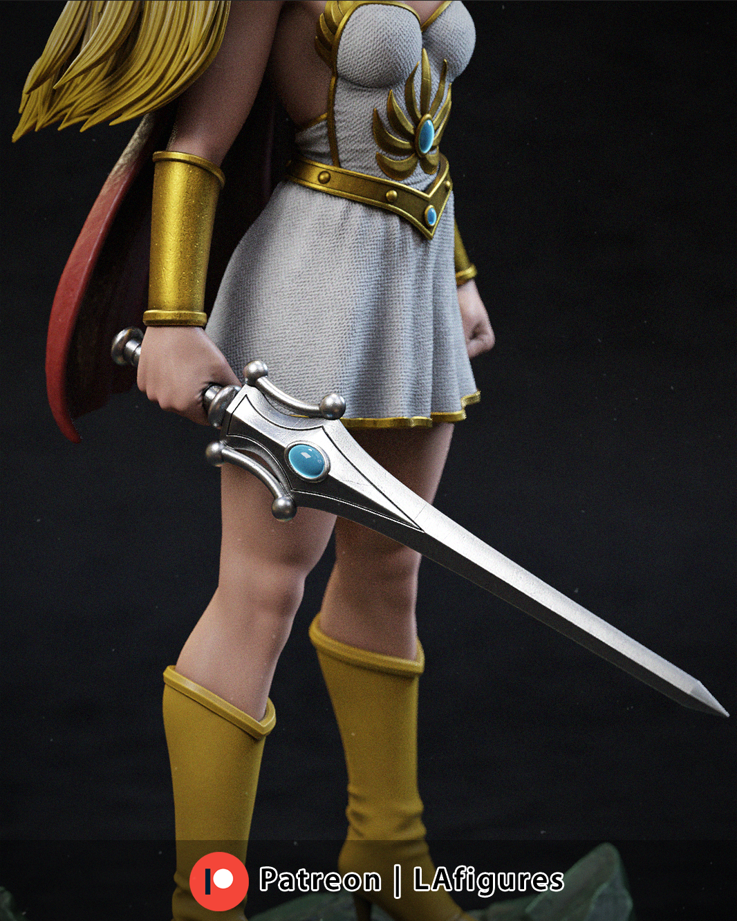 She-ra (He-Man) Statue - Fan Art 10 or 12 scale 223mmmm - 3D Print