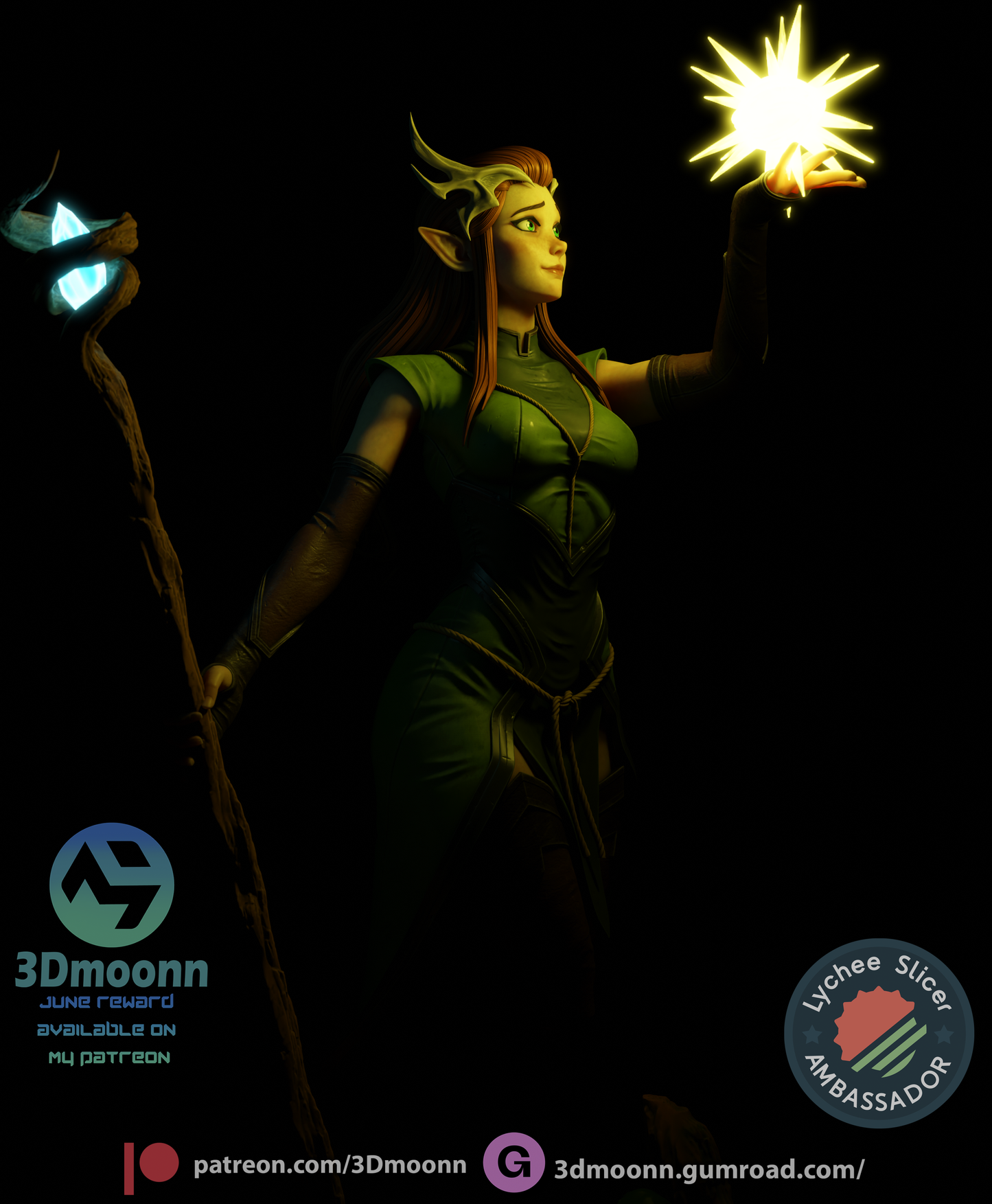 Kayleth (Vox Machina) - 3d Printed 1:6 model kit (Fan Art)