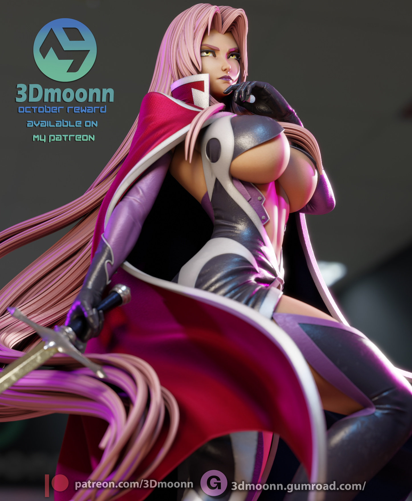 Ingrid (Taimanin) - 3d Printed 1:6 model kit