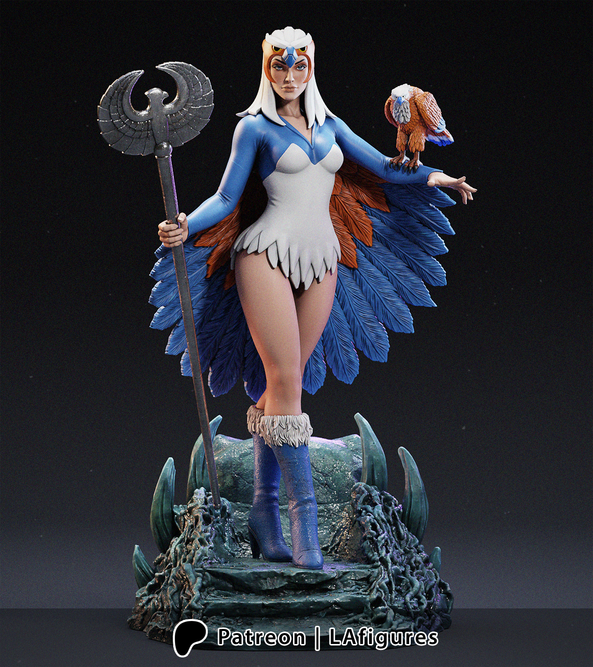 Sorceress Statue - 1:10 - 3D Print Fan Art Model Kit