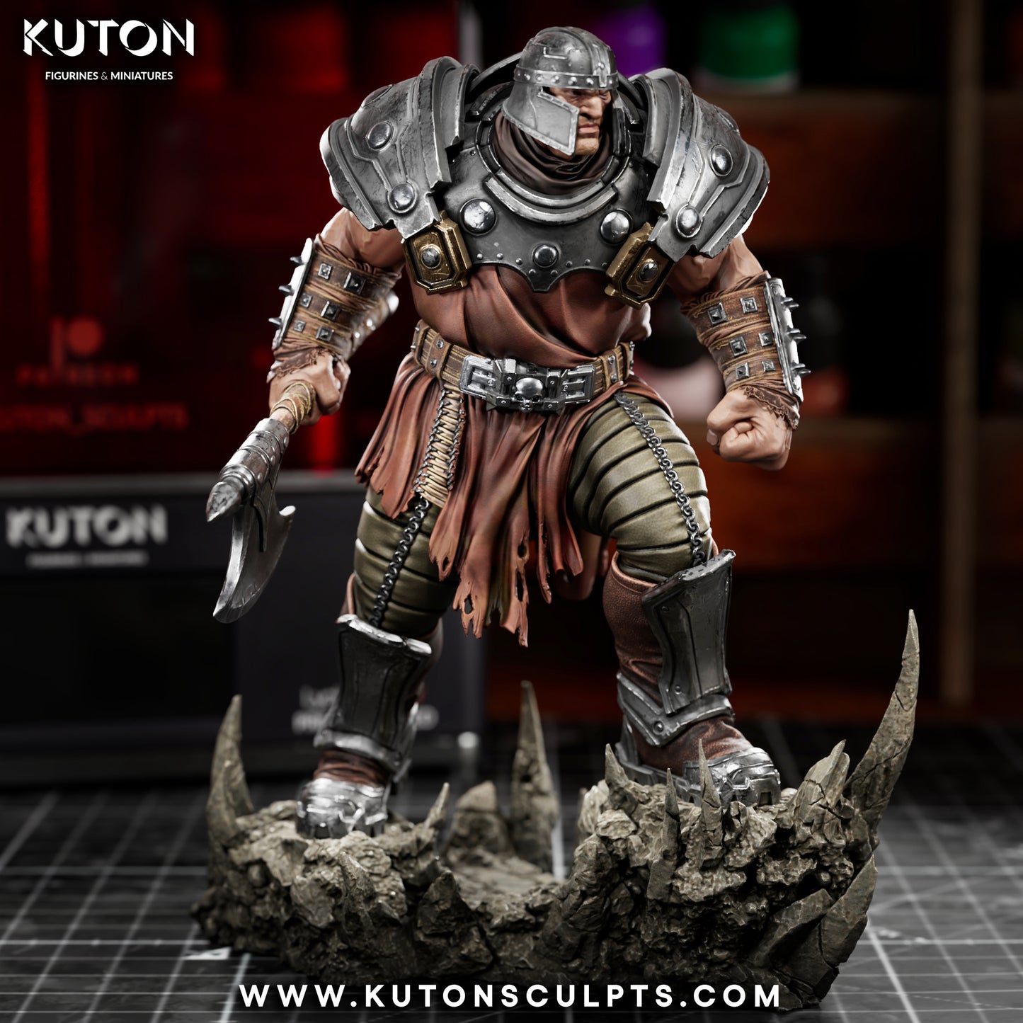 Ram Man - 3D Printed Statue / Bust 10 Scale Model Kit