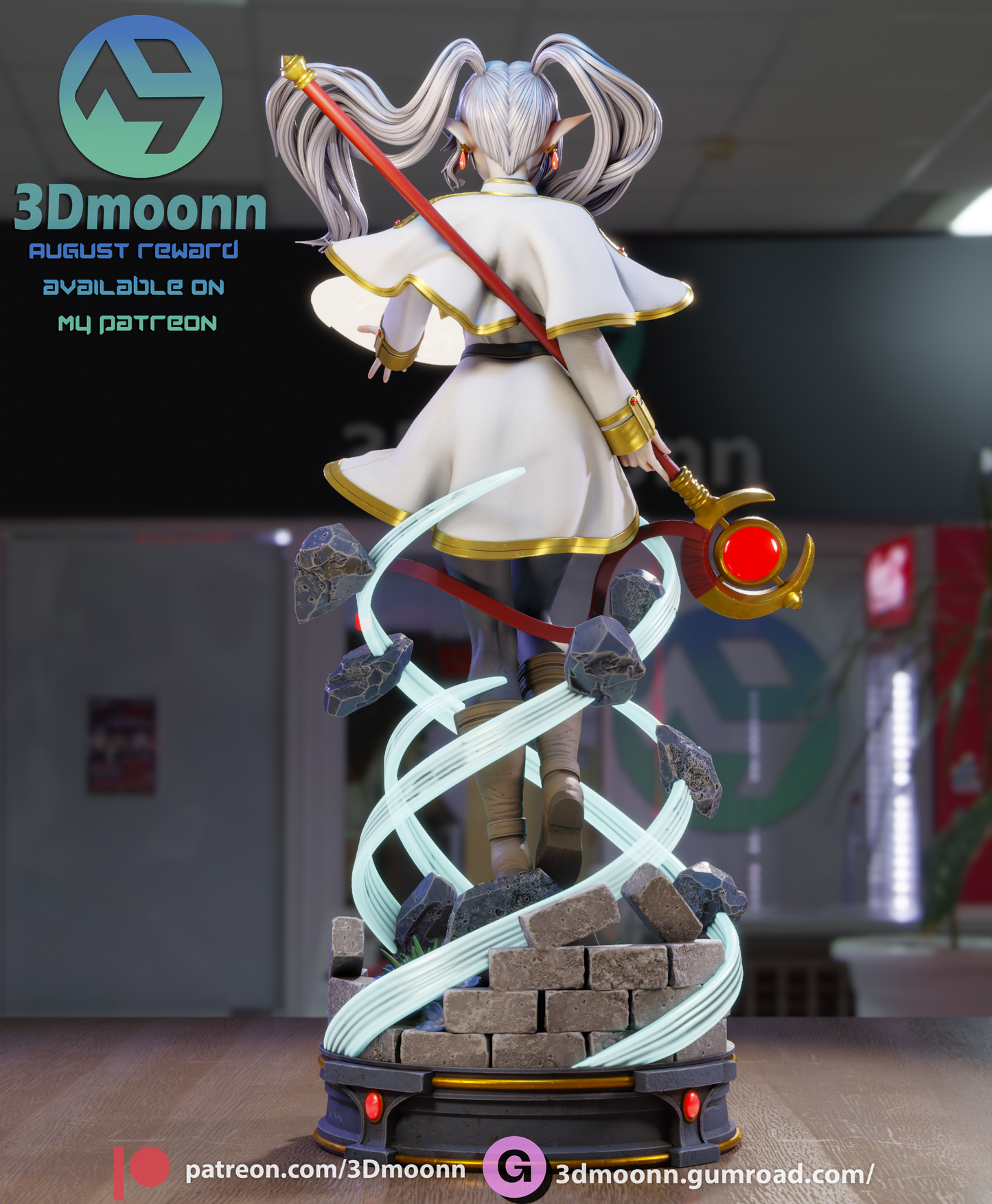 Frieren (Sōsō no Frieren) - 3d Printed 1:6 model kit (Fan Art)