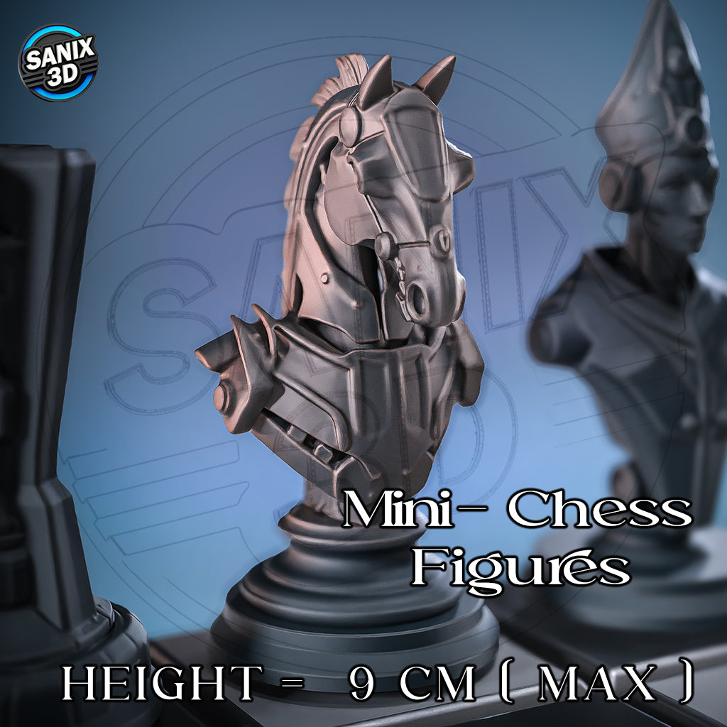 SCI FI CHESS SET - 3D Printed Resin Set
