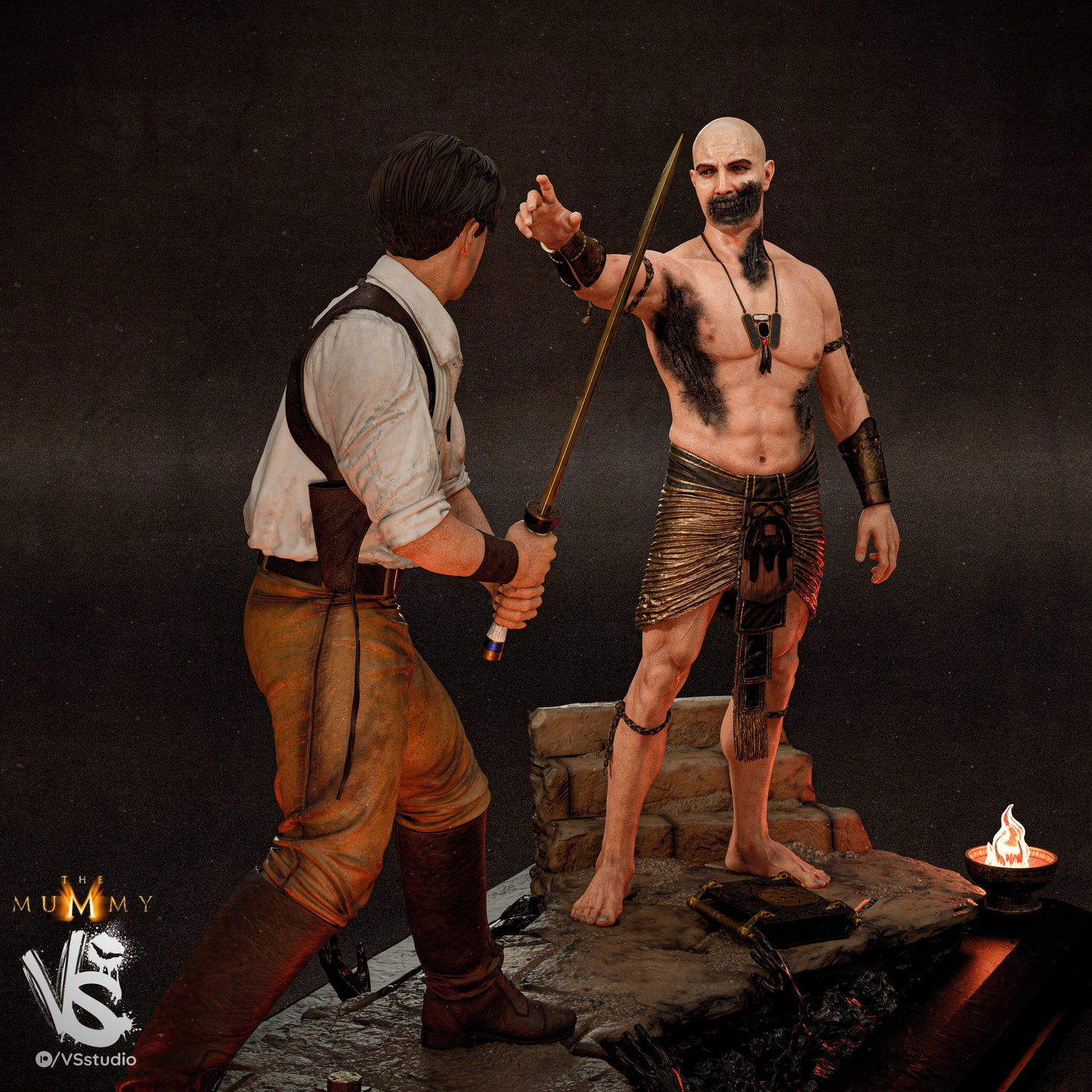 The Mummy (Fan Art) Diorama - 3D Print kit (VS3D)