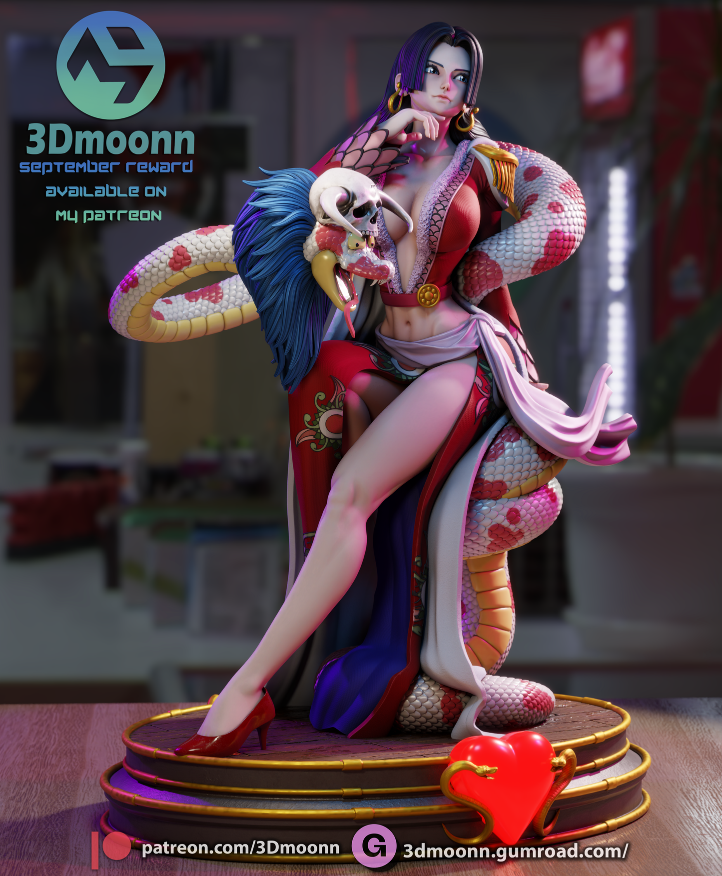 Boa Hancock (One Piece)- 3d Printed 1:6 model kit