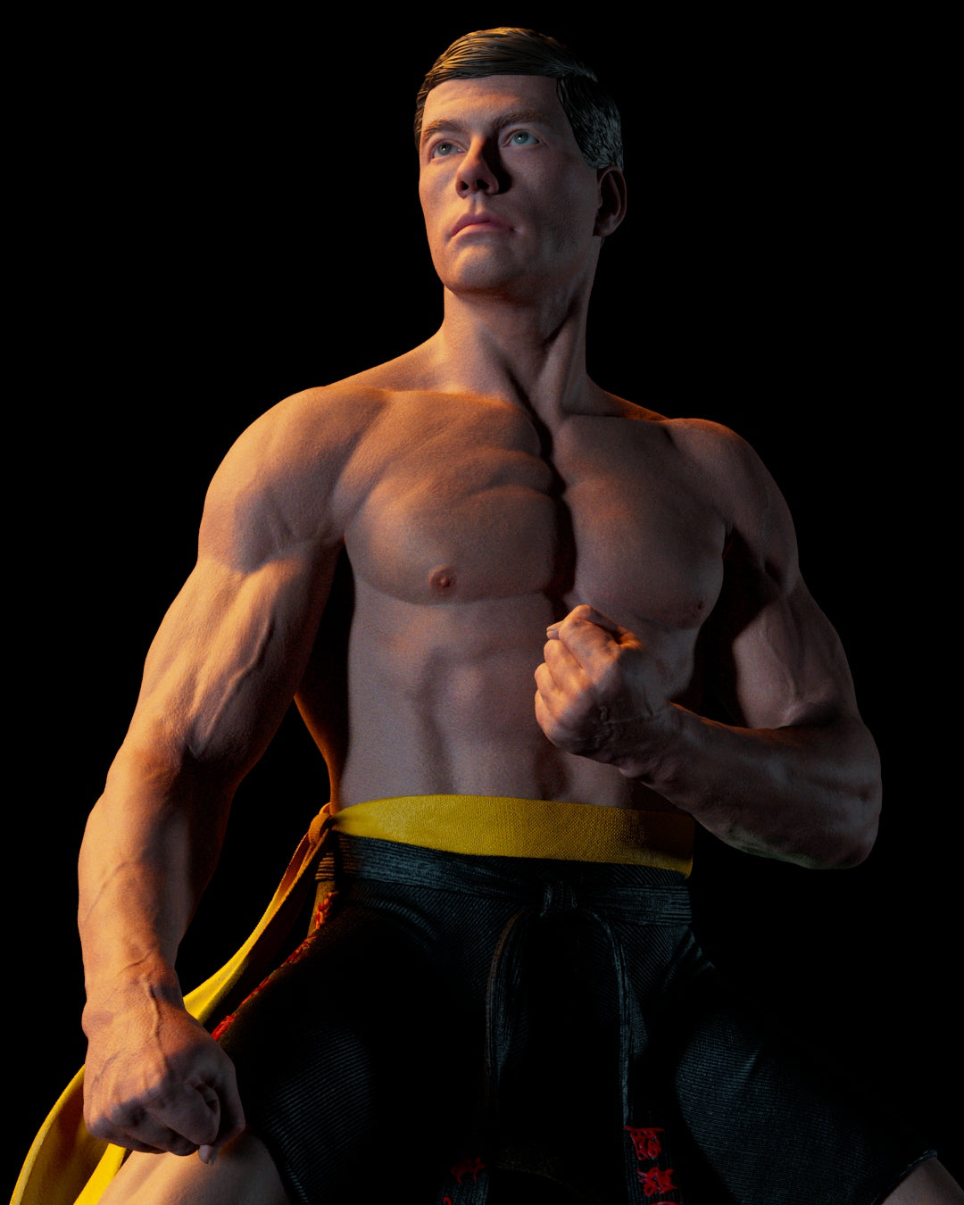 Frank Dux - Bloodsport - 3D Printed Statue Model Kit - 6 and 9 Scale