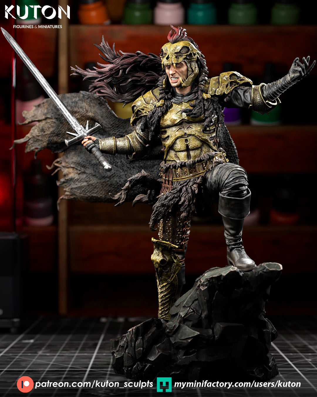 Kurgan (Highlander) - 3D Printed Model Kit - 1:10 Scale