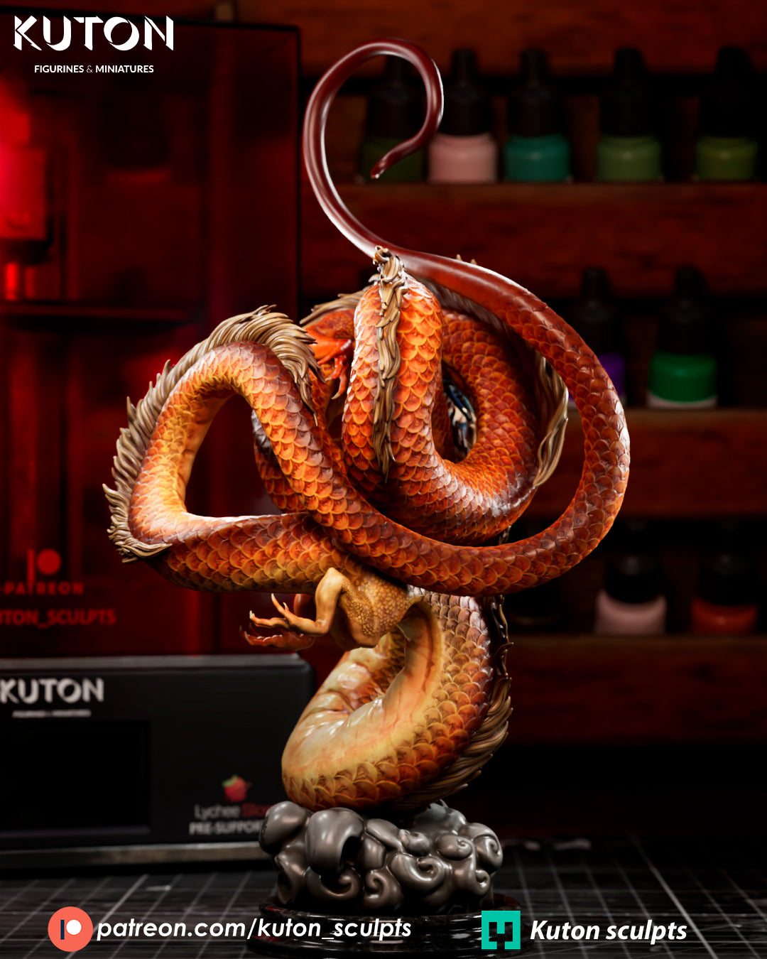 Ember Rider - 3D Printed Statue