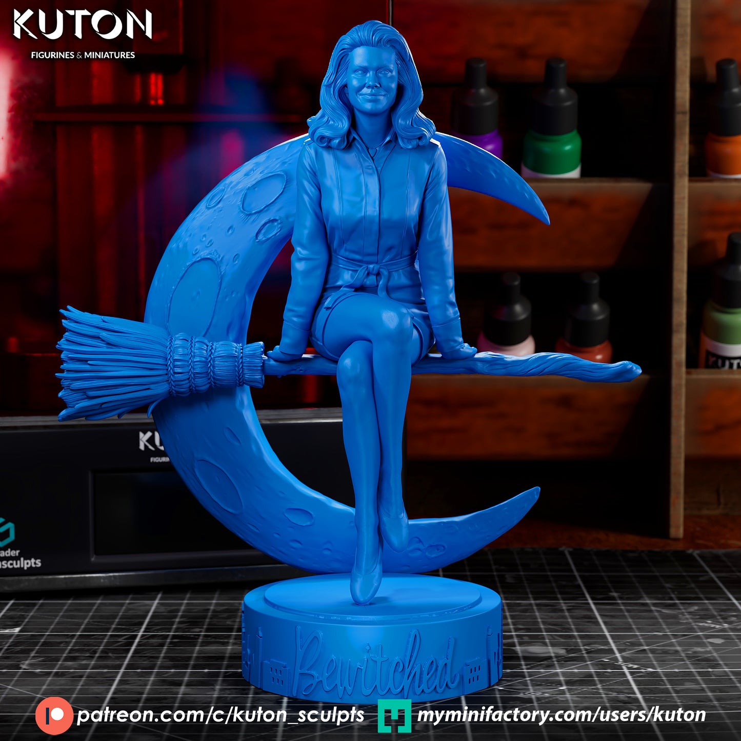 Bewitched- 3d Printed Model kit - Statue and Bust