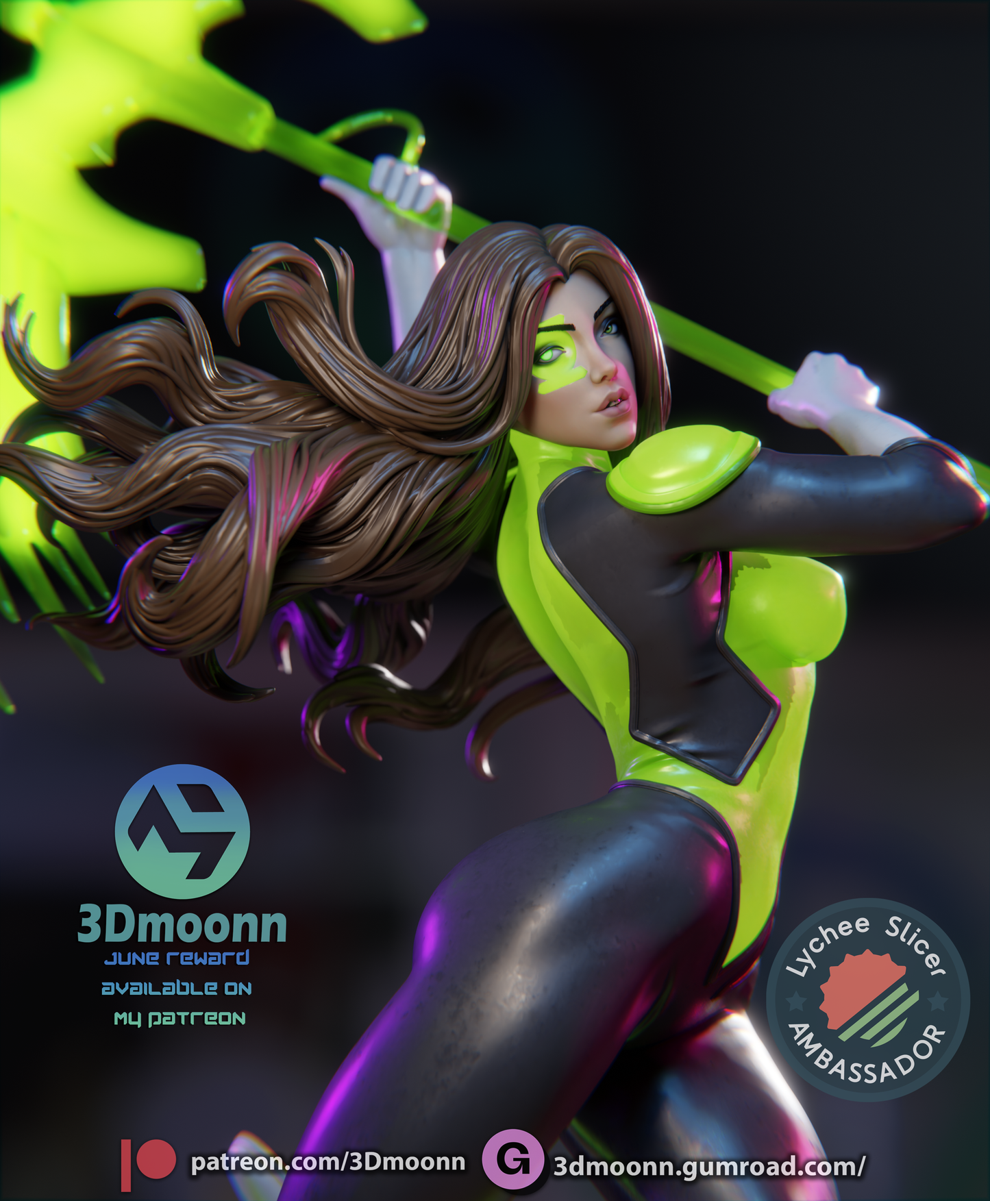 Jessica Cruz (Injustice) Statue - Fan Art - 3D Print Kit