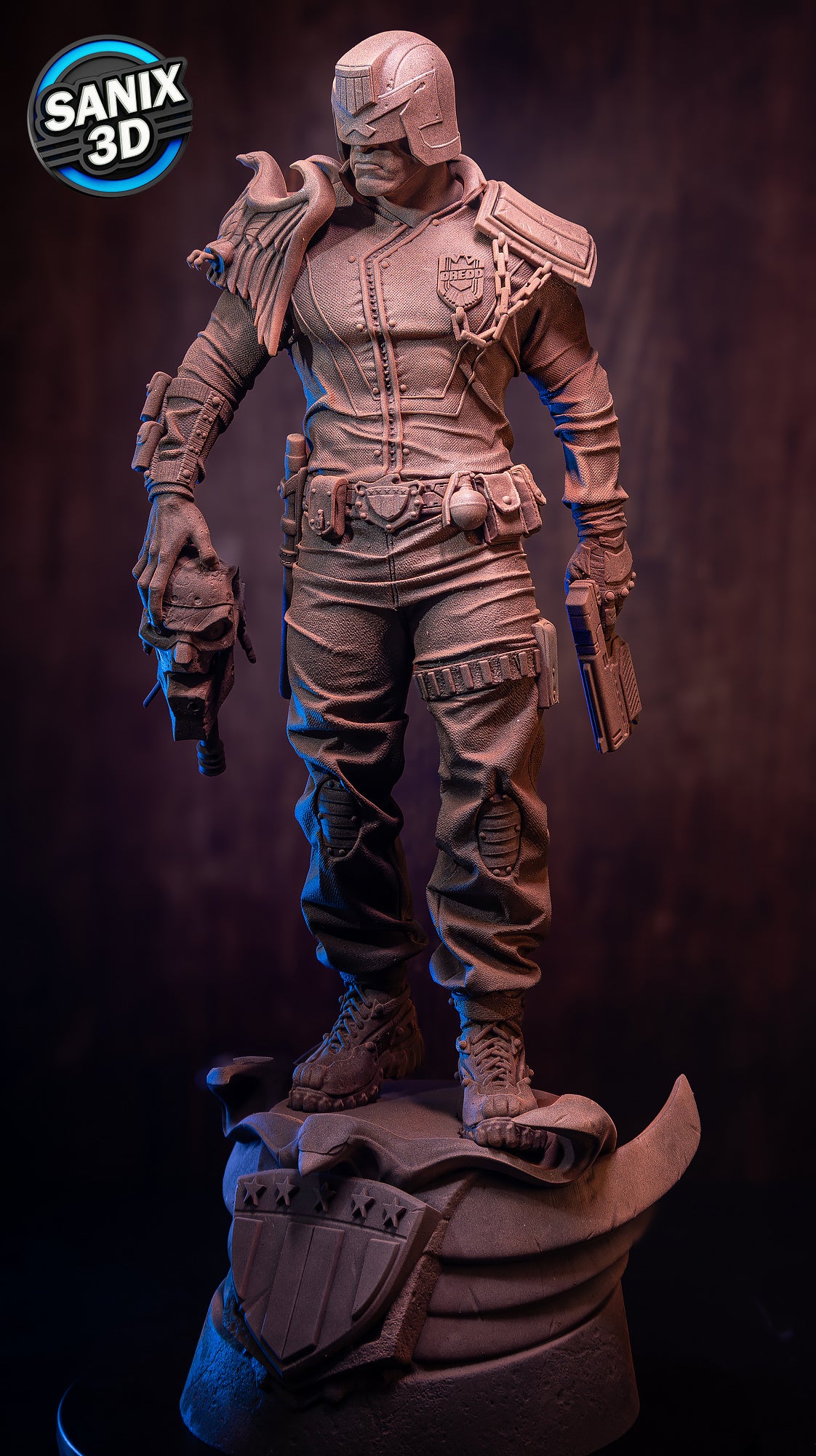 Judge Dredd 3D Printed Model Statue - 10 & 6 Scale