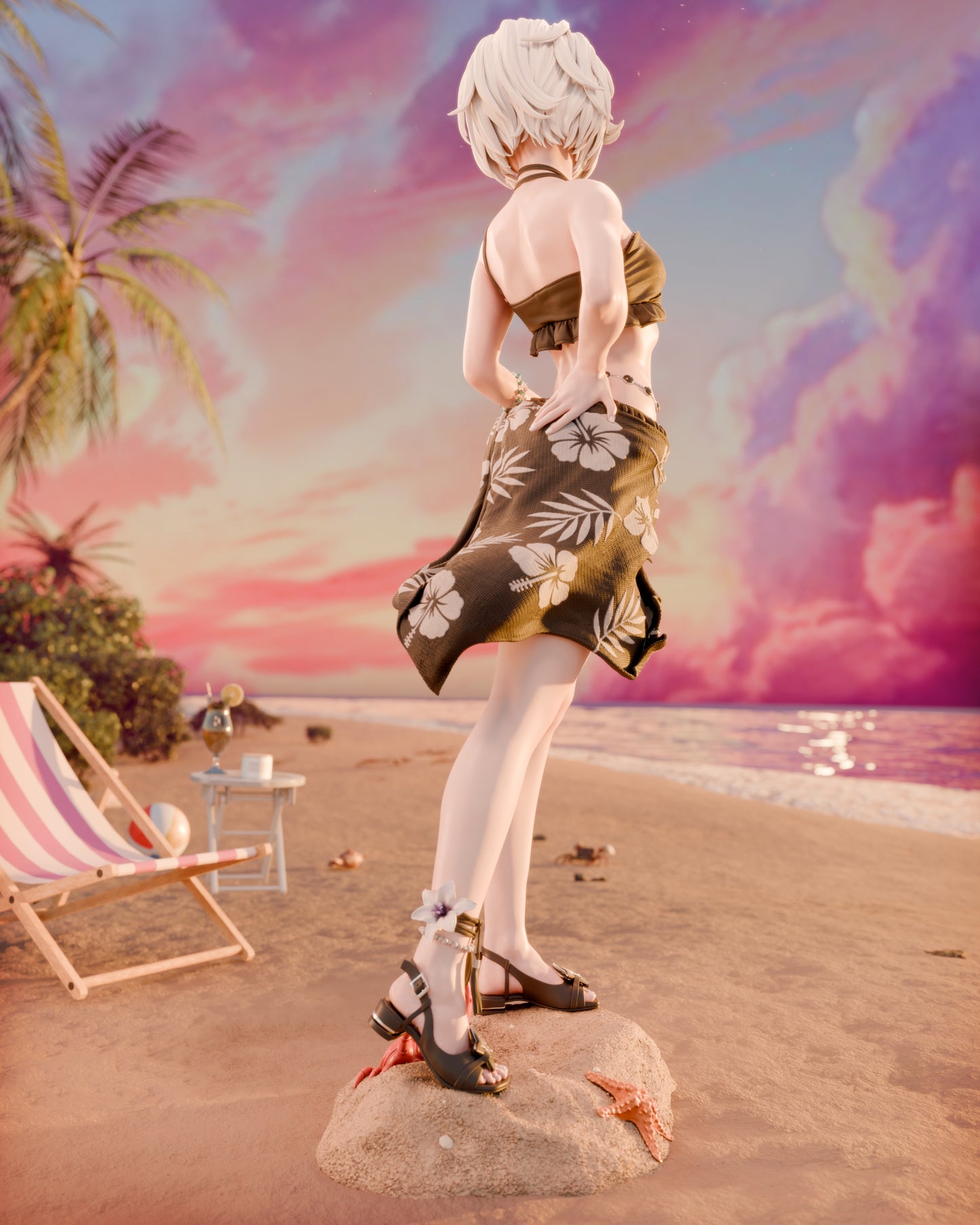 Swimsuit 2B Nier Automata - 3D printed Model kit - 6 or 9 Scale