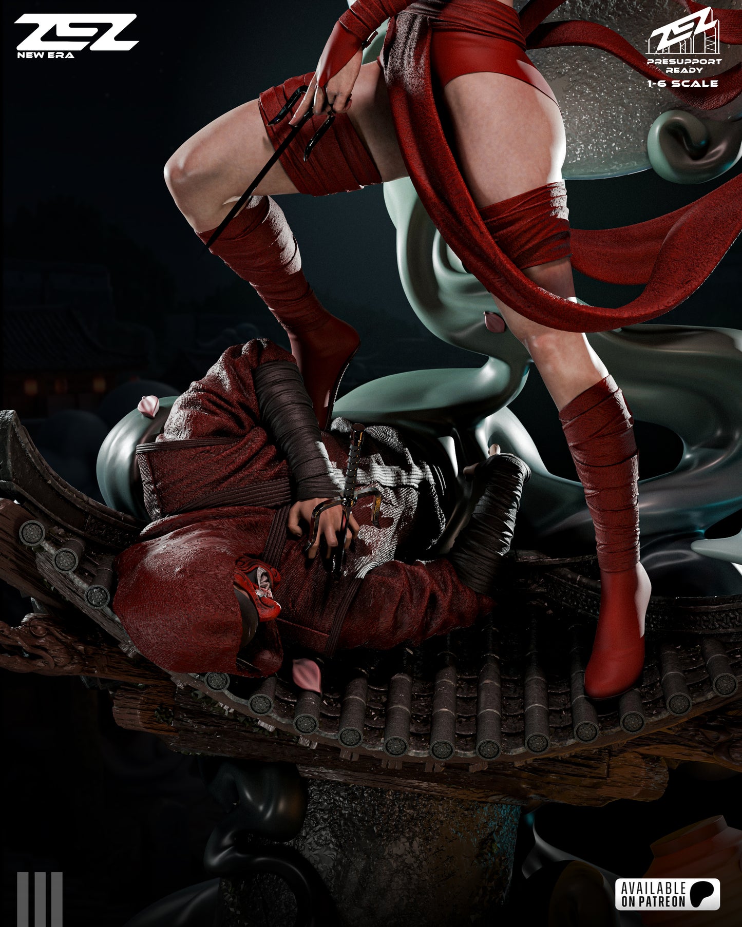 Elektra (ZEZ) - 3D Printed Fan Art Model Kit