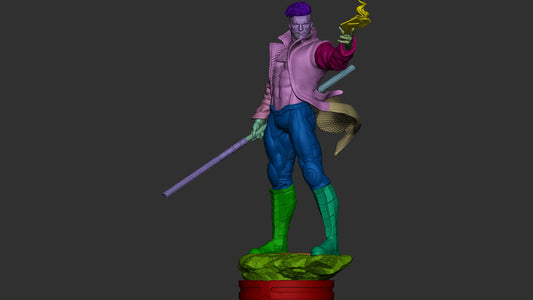 Gambit (Fan Art) Sculpture - 6, 9 or 12 scale - 3D Print