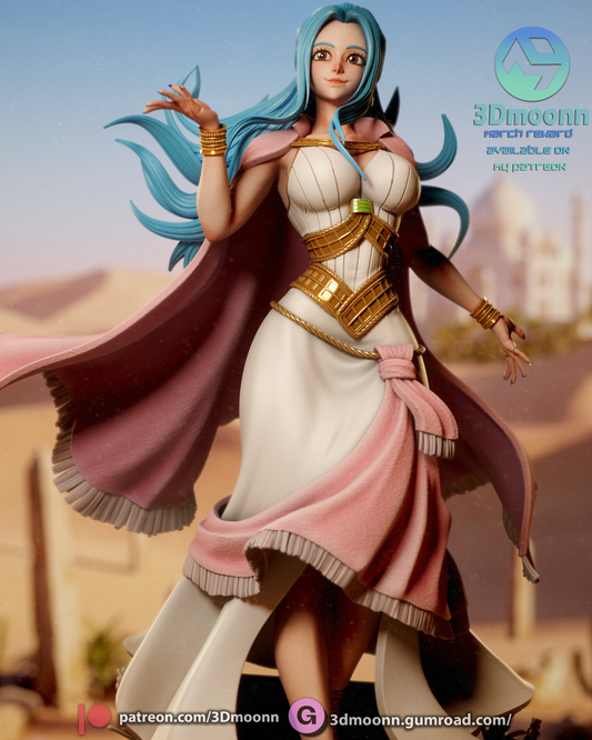 Nefertari Vivi (One Piece) - 3d Printed model kit (Fan Art)
