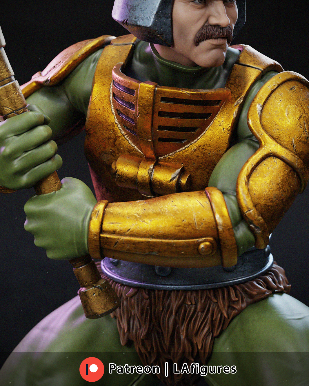 Man at Arms (He-Man) Statue - Fan Art 12/10/8/6 scale - 3D Print