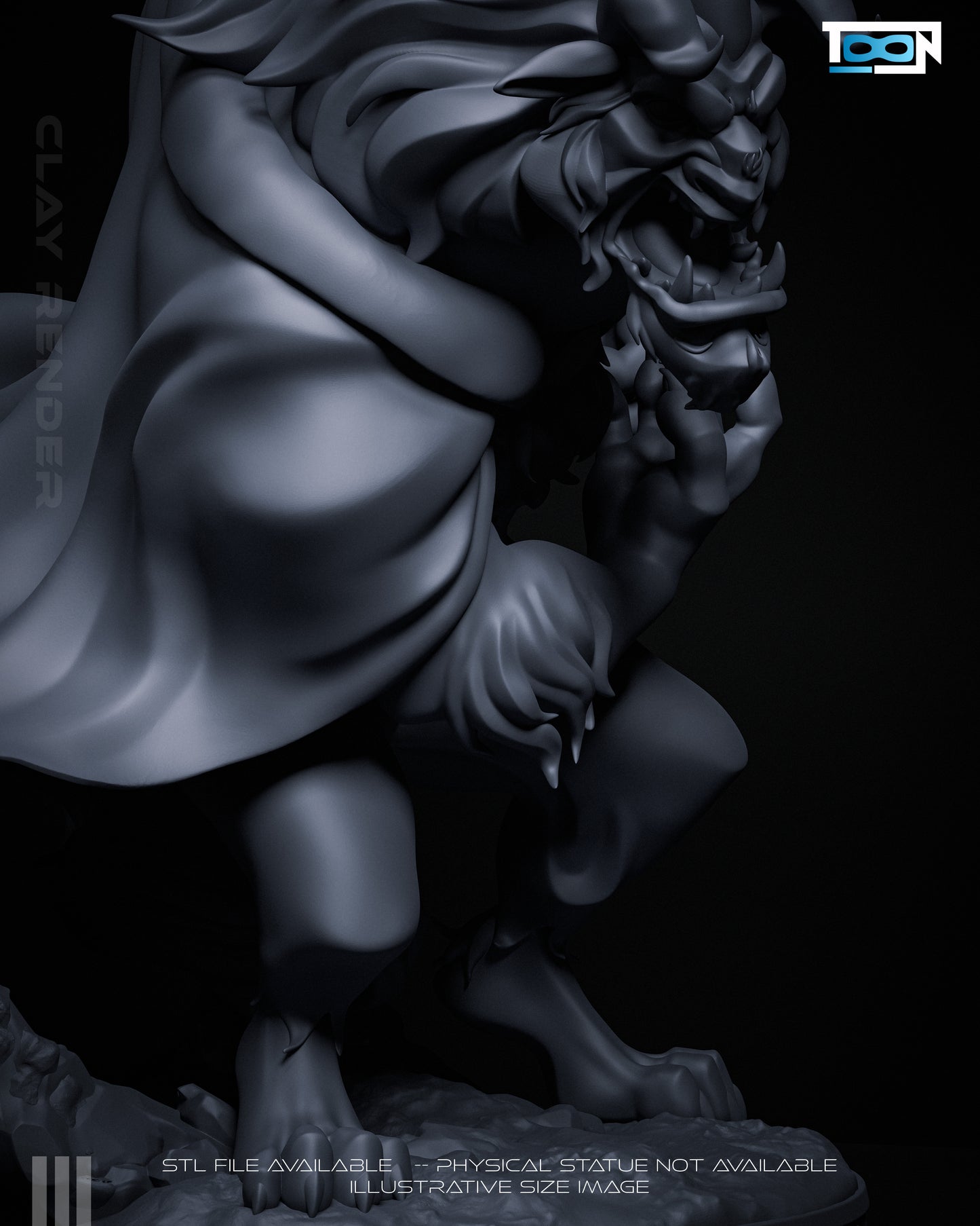 The Beast - 3D Printed Model Statue - 6 & 10 Scale