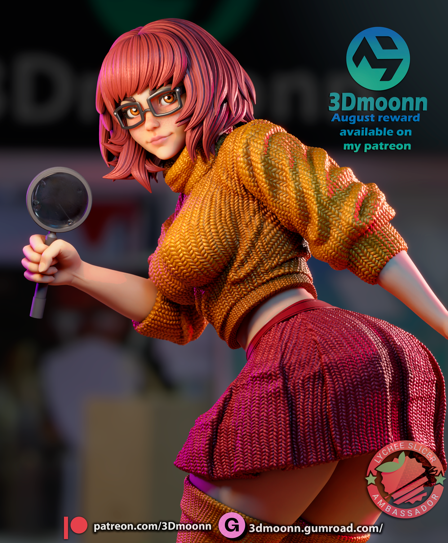 Velma (Scooby-Doo) - 3d Printed 1:6 model kit (Fan Art)