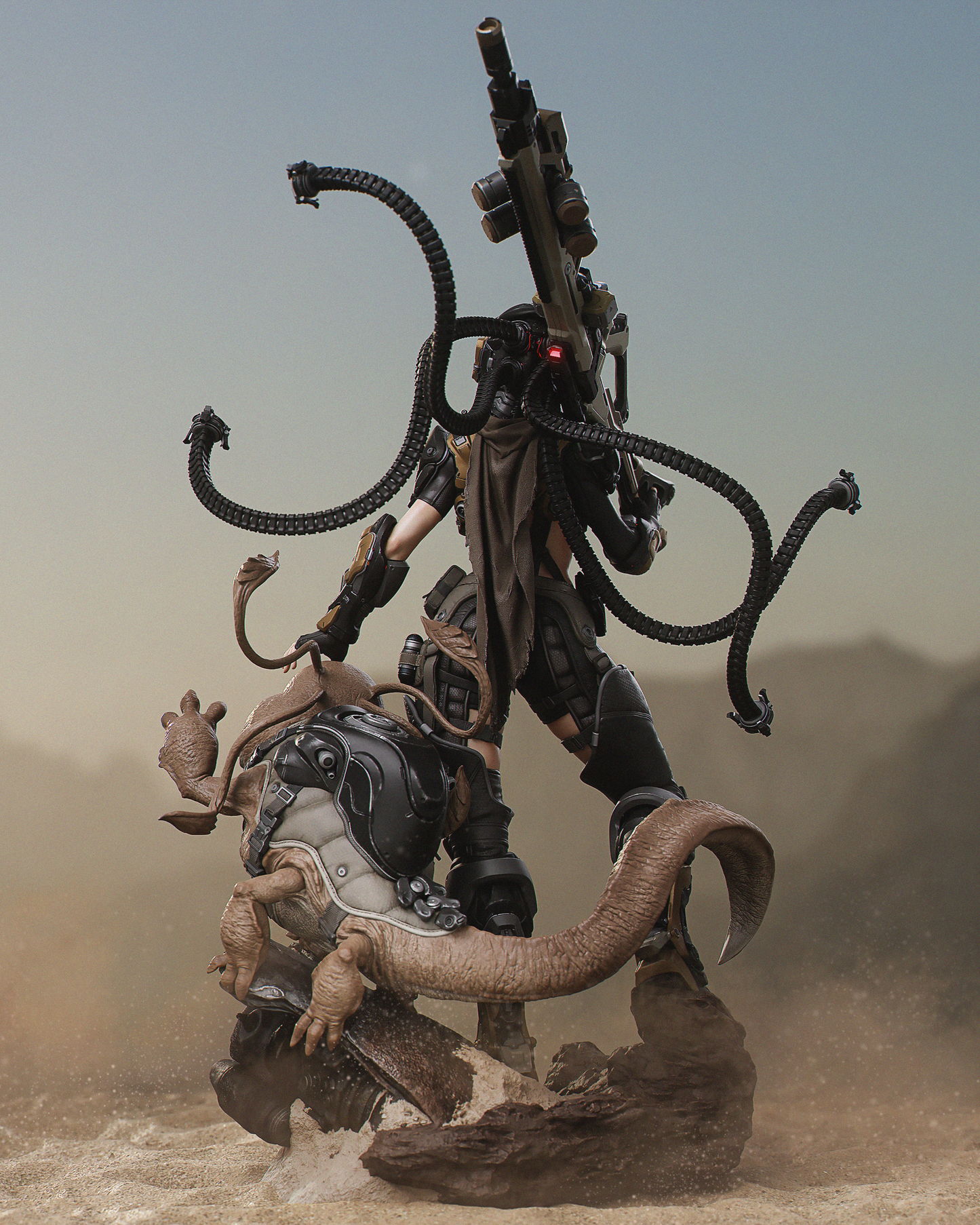 Kyla (Red Sands) - 3D Printed Model Kit - 1:6 scale (Fan Art)
