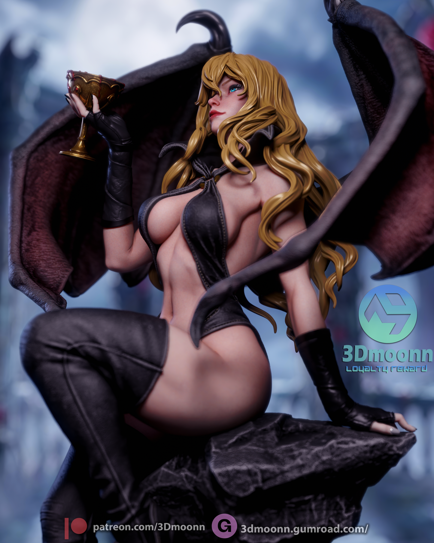 Draculina - 3d Printed model kit (Fan Art)