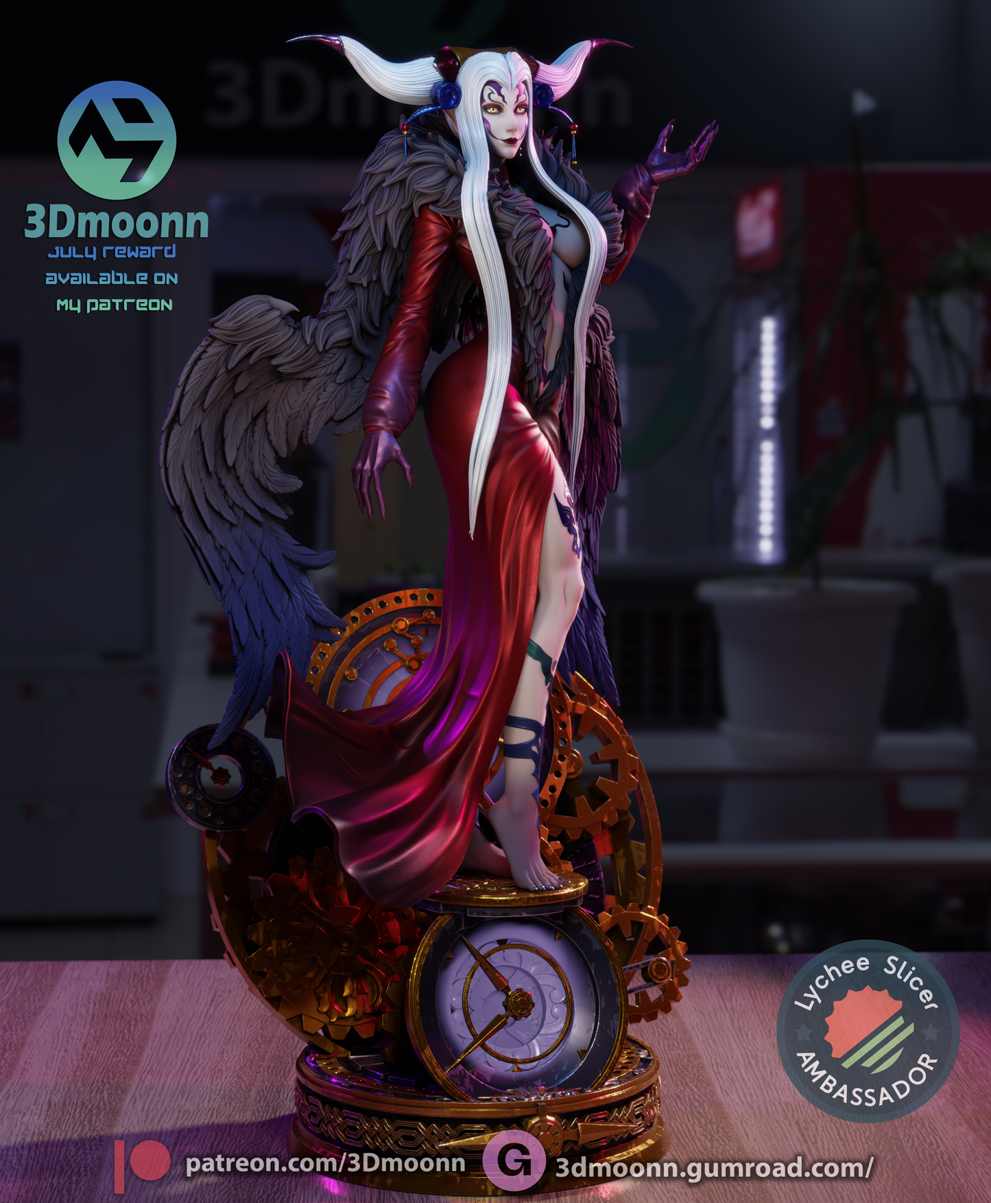 Ultimecia (Final Fantasy) - 3d Printed 1:6 model kit (Fan Art)