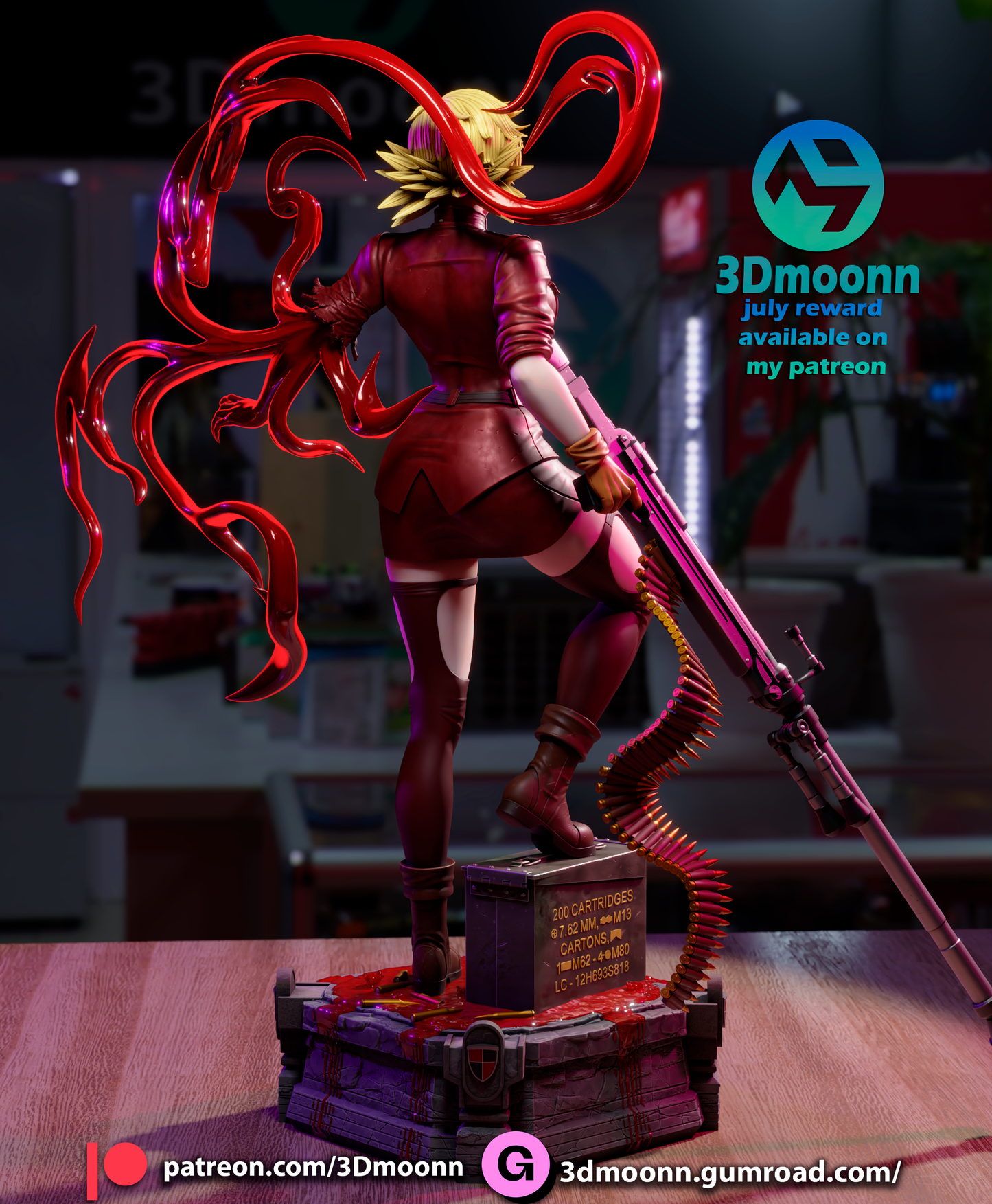 Seras Victoria (Hellsing) - 3d Printed 1:6 model kit
