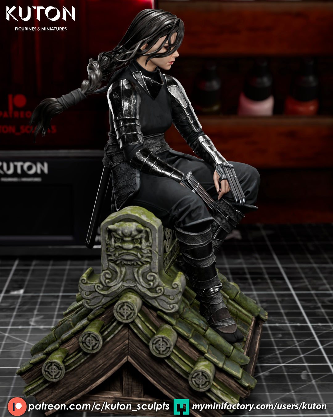 Shiori (Kuton Original) - 3D Printed Model Kit - 1:10 Scale