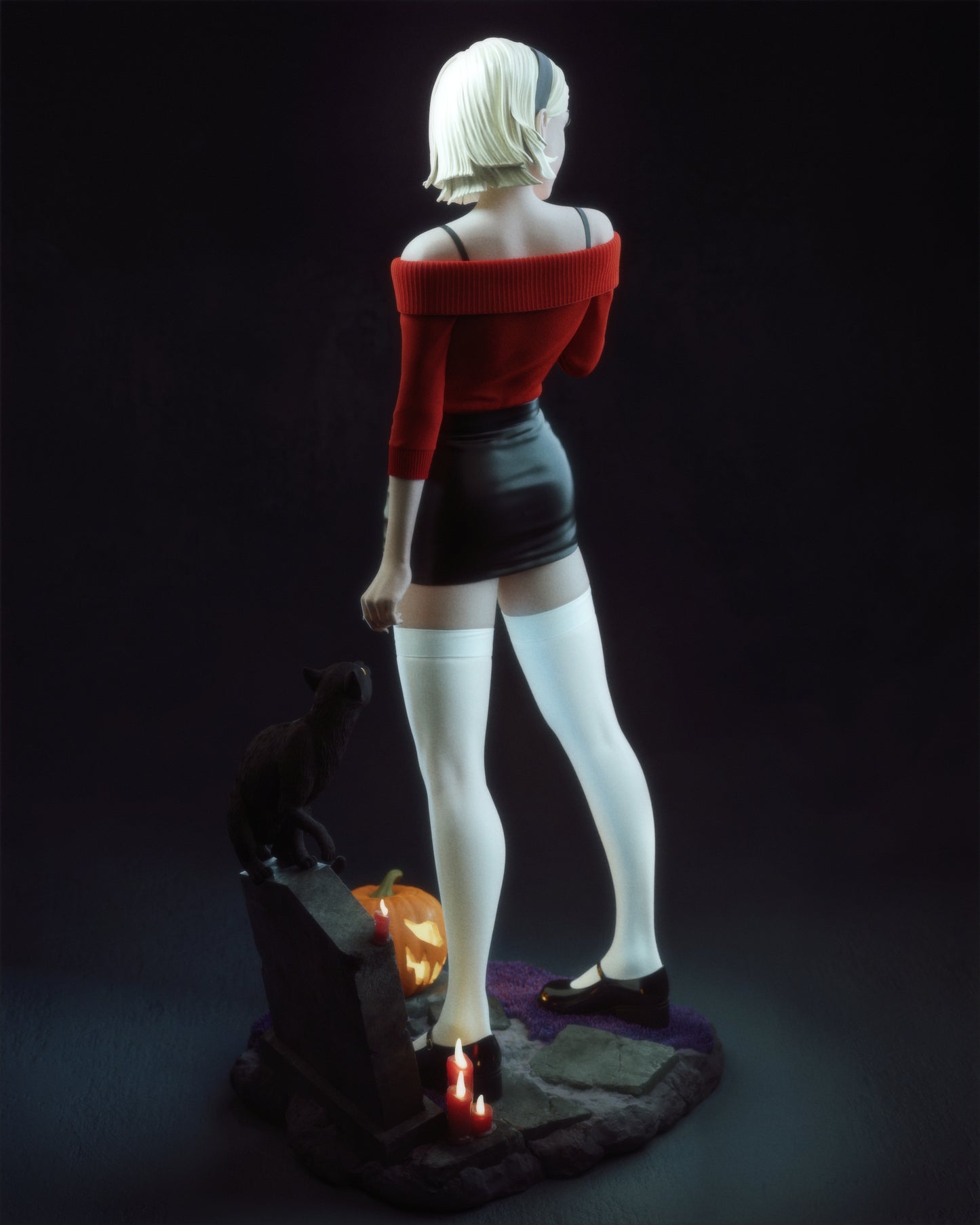 Sabrina - 3D Printed Model Kit - 9 and 6 Scale Statue