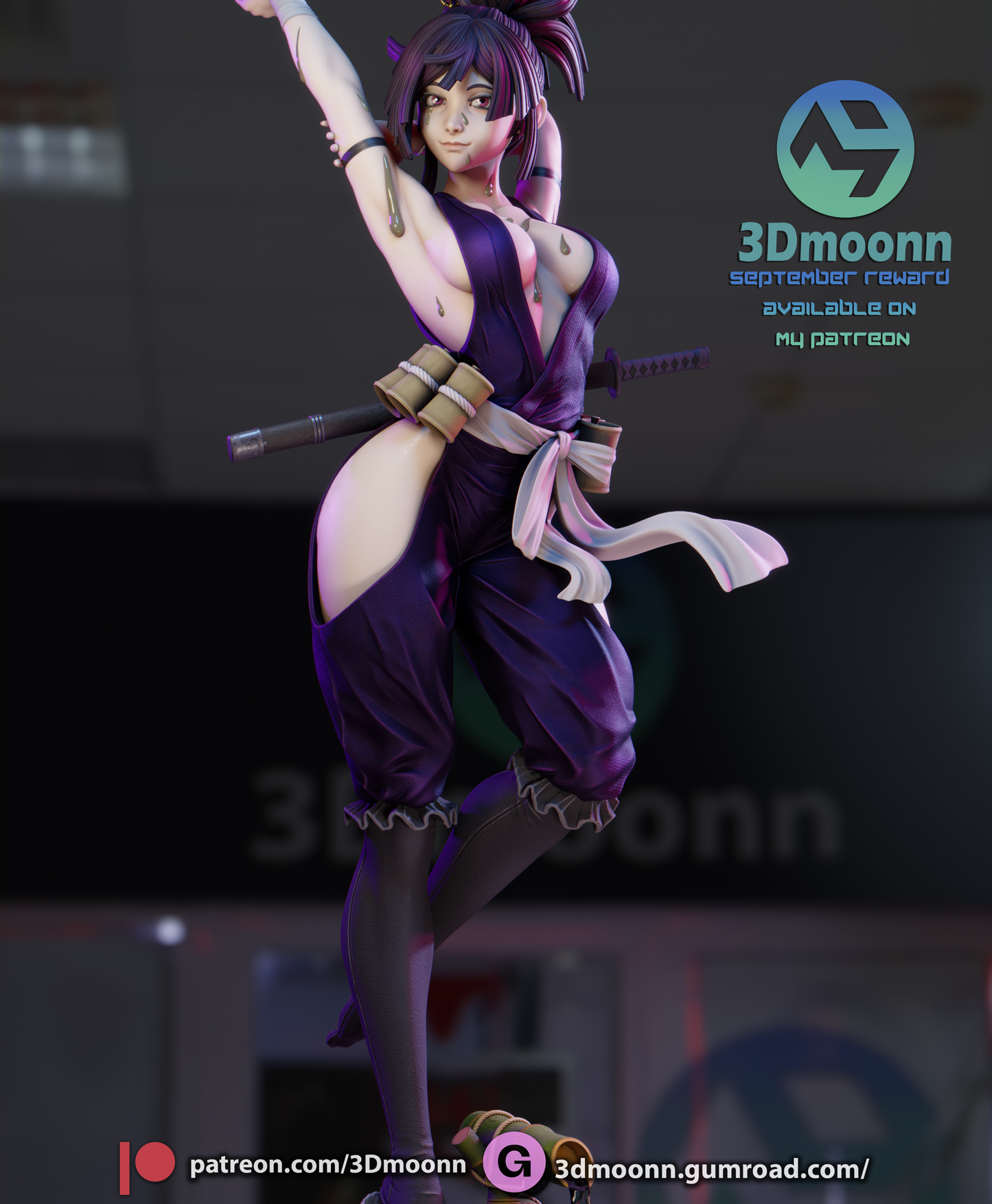 Yuzuriha (Hell's Paradise) - 3d Printed 1:6 model kit
