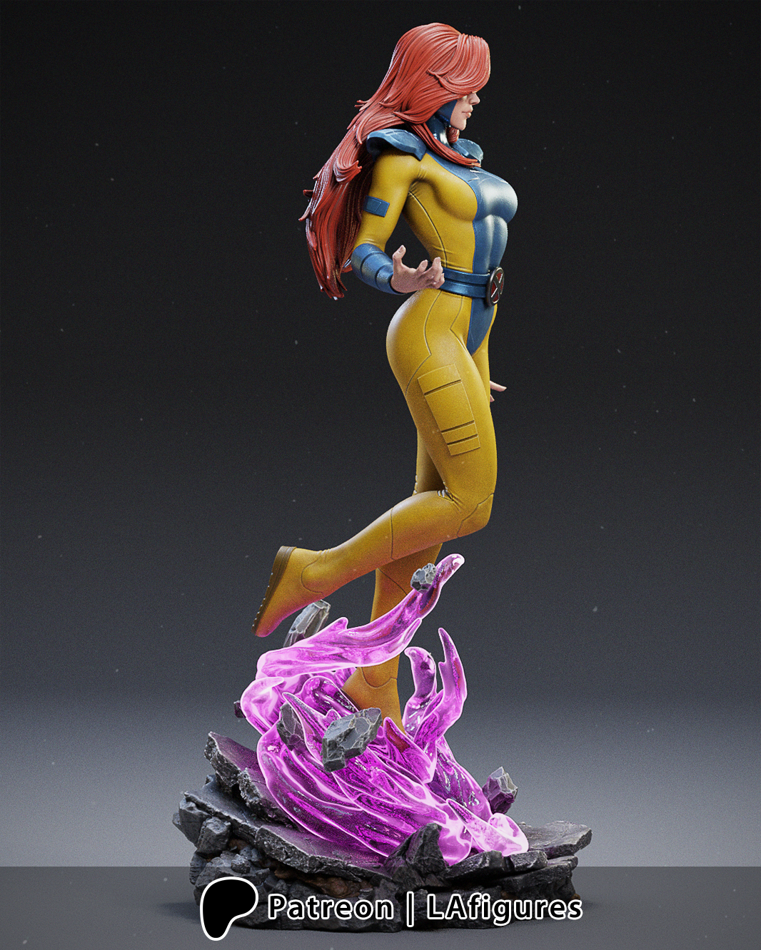 Jean Grey (X-Men) Statue - Fan Art - 10 scale (244mm) 3D Print Kit