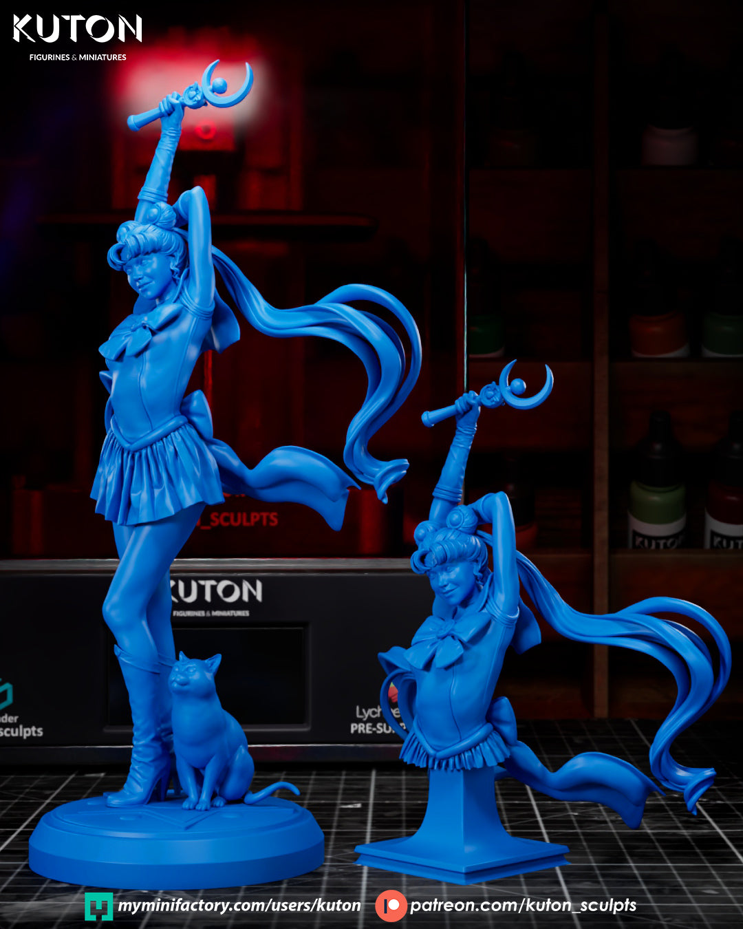 Sailor Moon (Usagi Tsukino) - 3D Printed Model Kit - Fan Art
