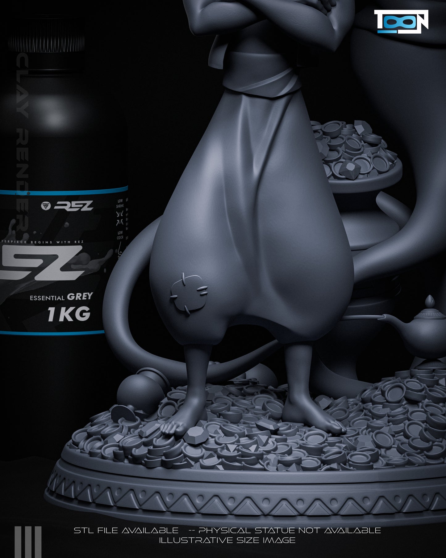 Aladdin & Genie 3D Printed Model Kit - 6 Scale