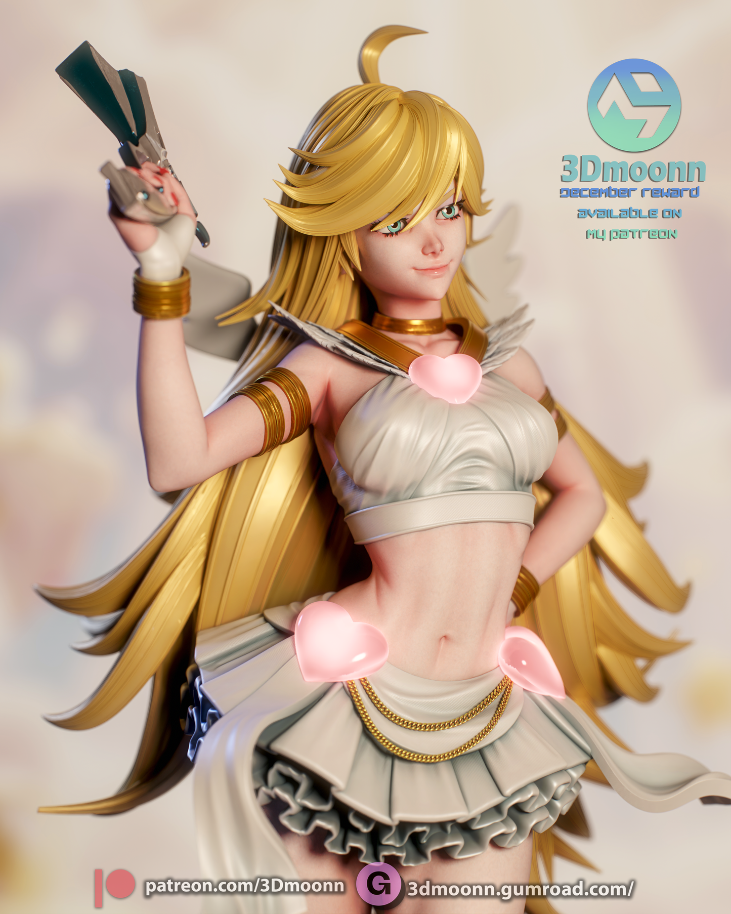 Panty (Panty & Stocking with Garterbelt) -3d Printed model kit