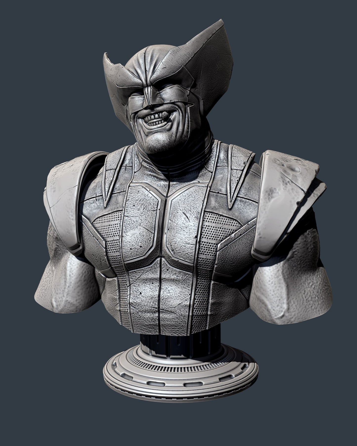 Wolverine (X-Men) Bust - 218mm to 109mm 3D Print (Fan Art)