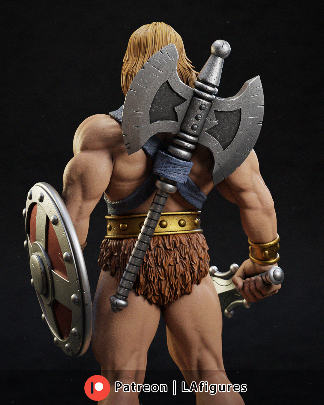He-Man Statue (Fan Art) 10 or 12 scale 220mm - 3D Print