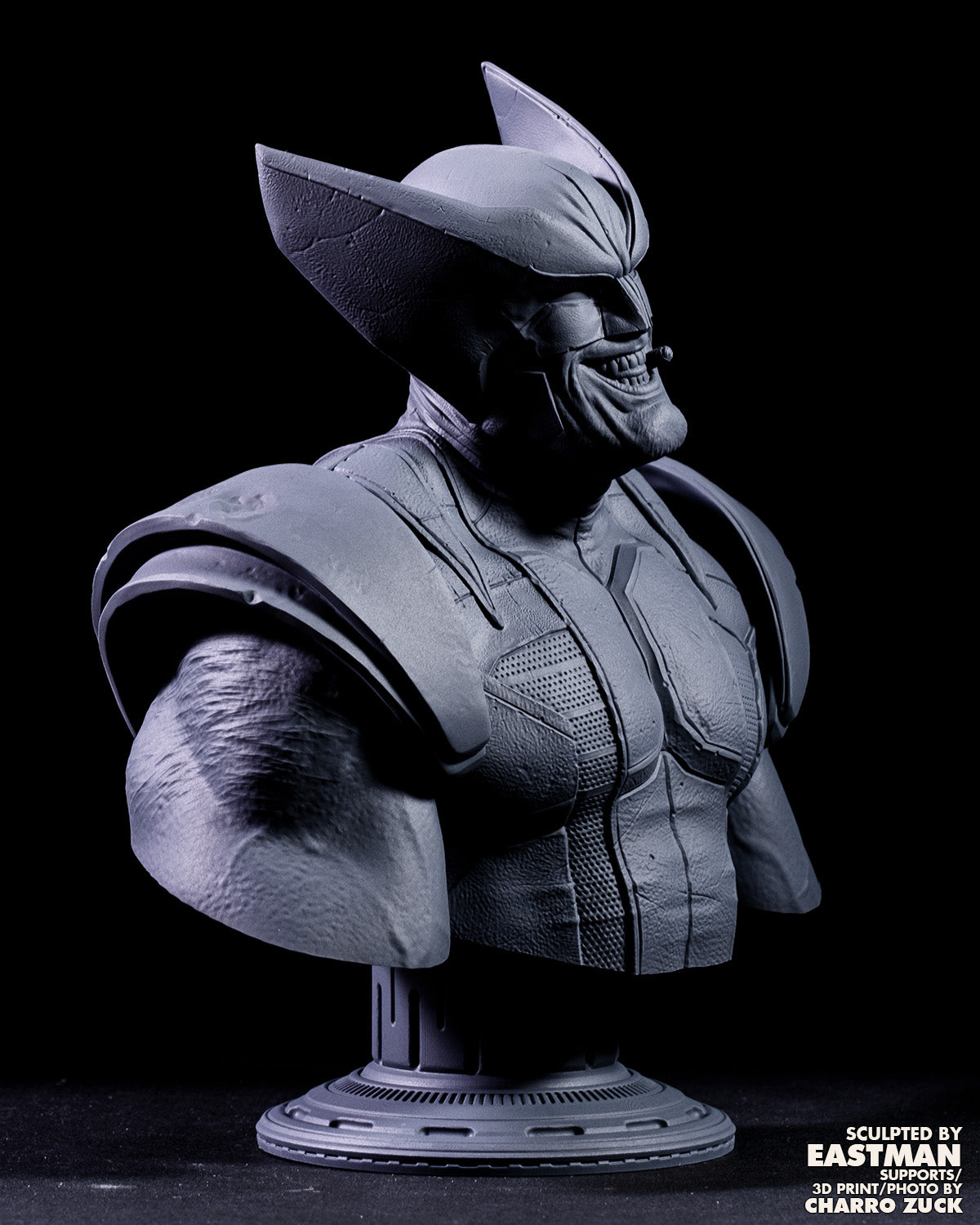 Wolverine (X-Men) Bust - 218mm to 109mm 3D Print (Fan Art)