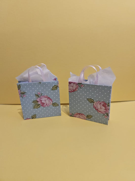 2 X Dolls Paper Shopping / Gift Bags, Barbie / Sindy 6th Scale Size