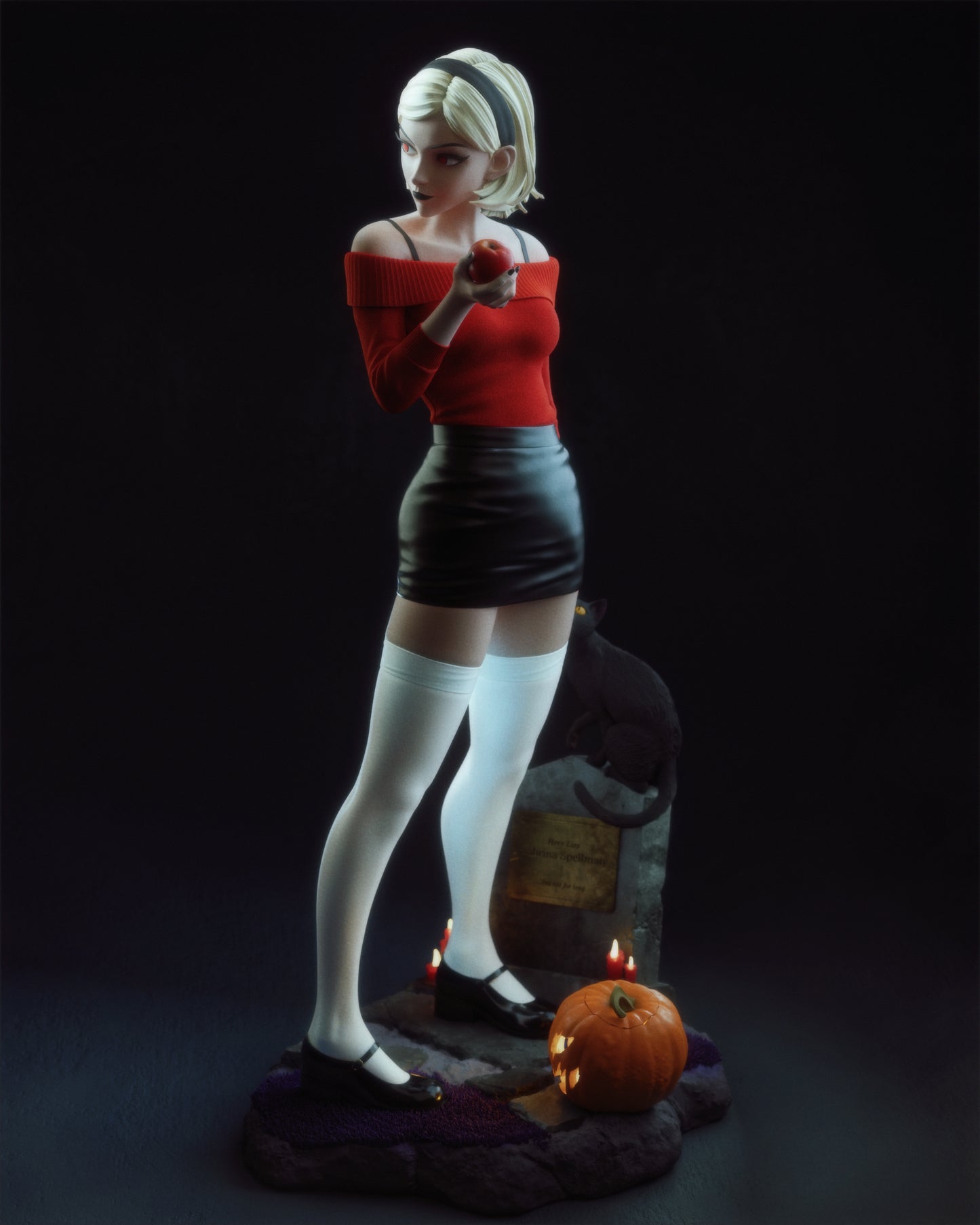 Sabrina - 3D Printed Model Kit - 9 and 6 Scale Statue