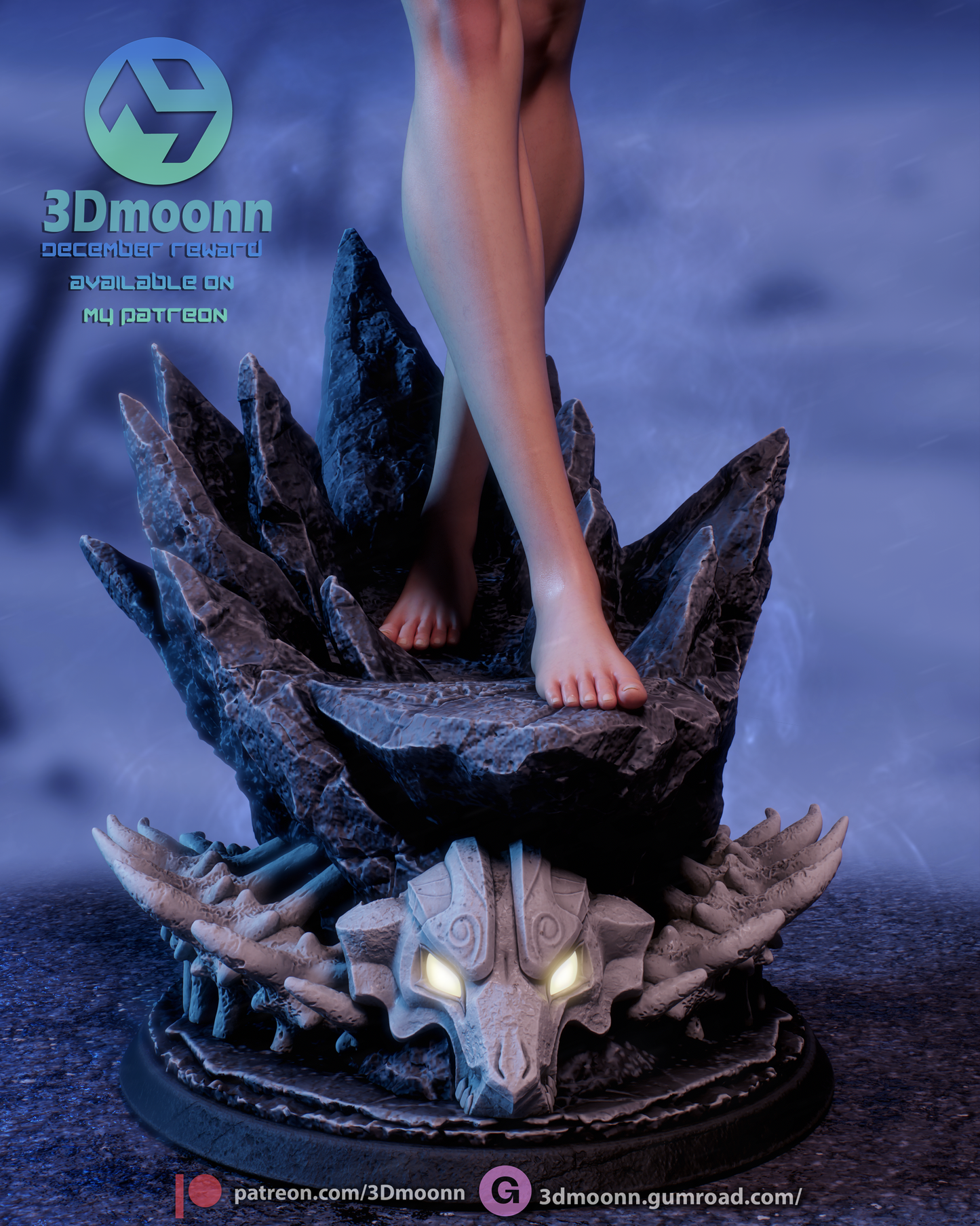 Nelliel Tu (Bleach) - 3d Printed 1:6 model kit