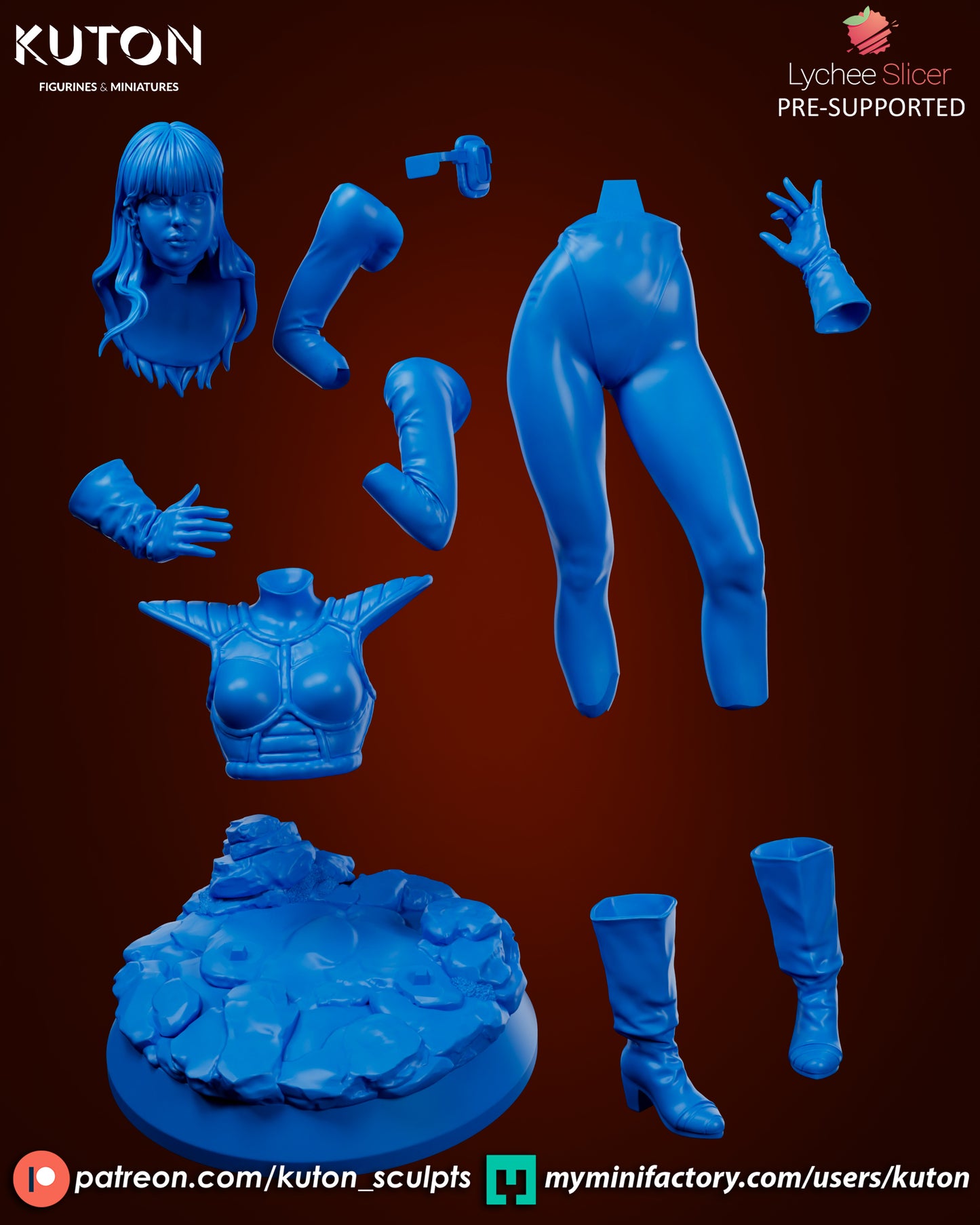 Razella (Raditz DBZ) - 3D Printed Model Kit