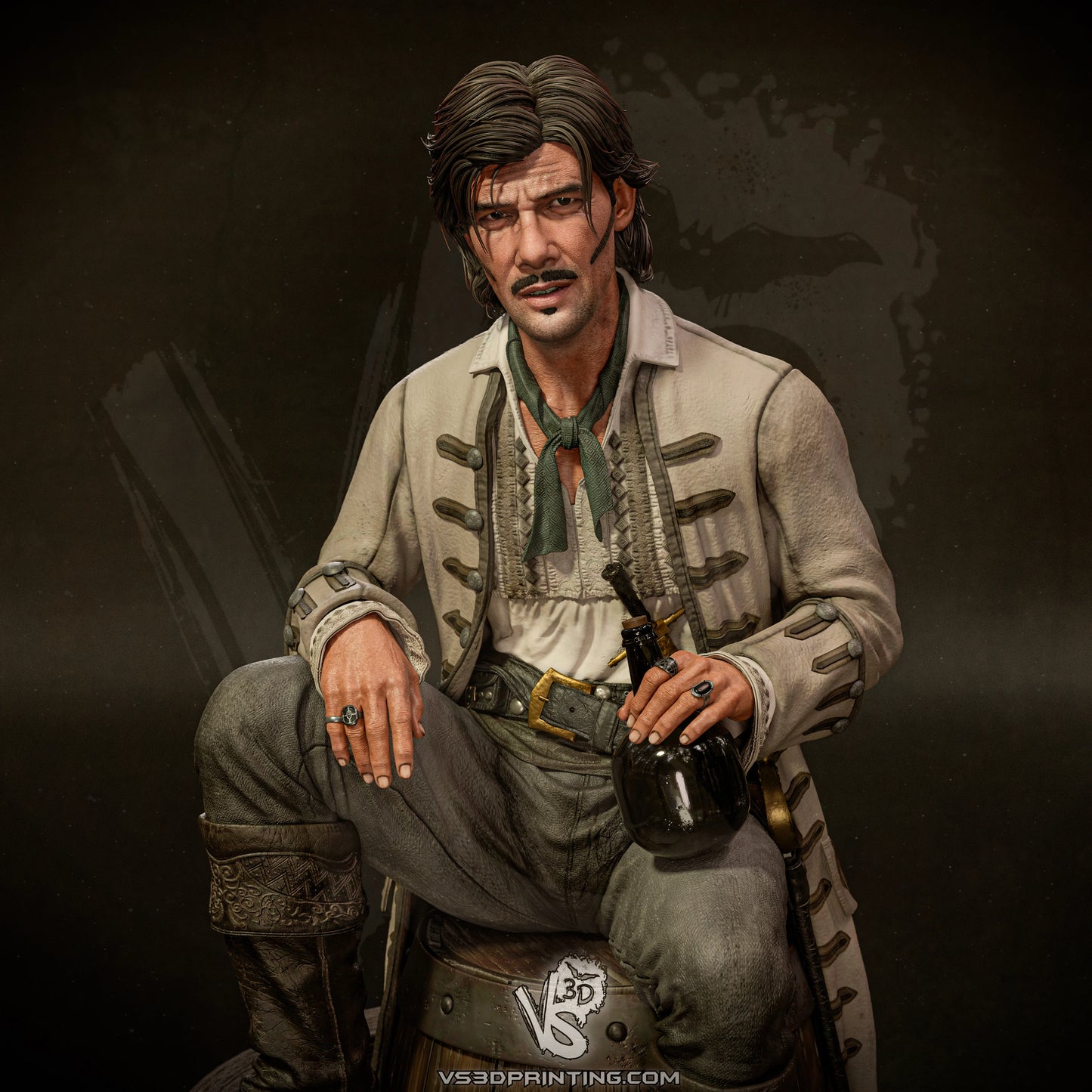 Jack Rackham (Black Sails) - 3D Model Kit - 1:10 Scale