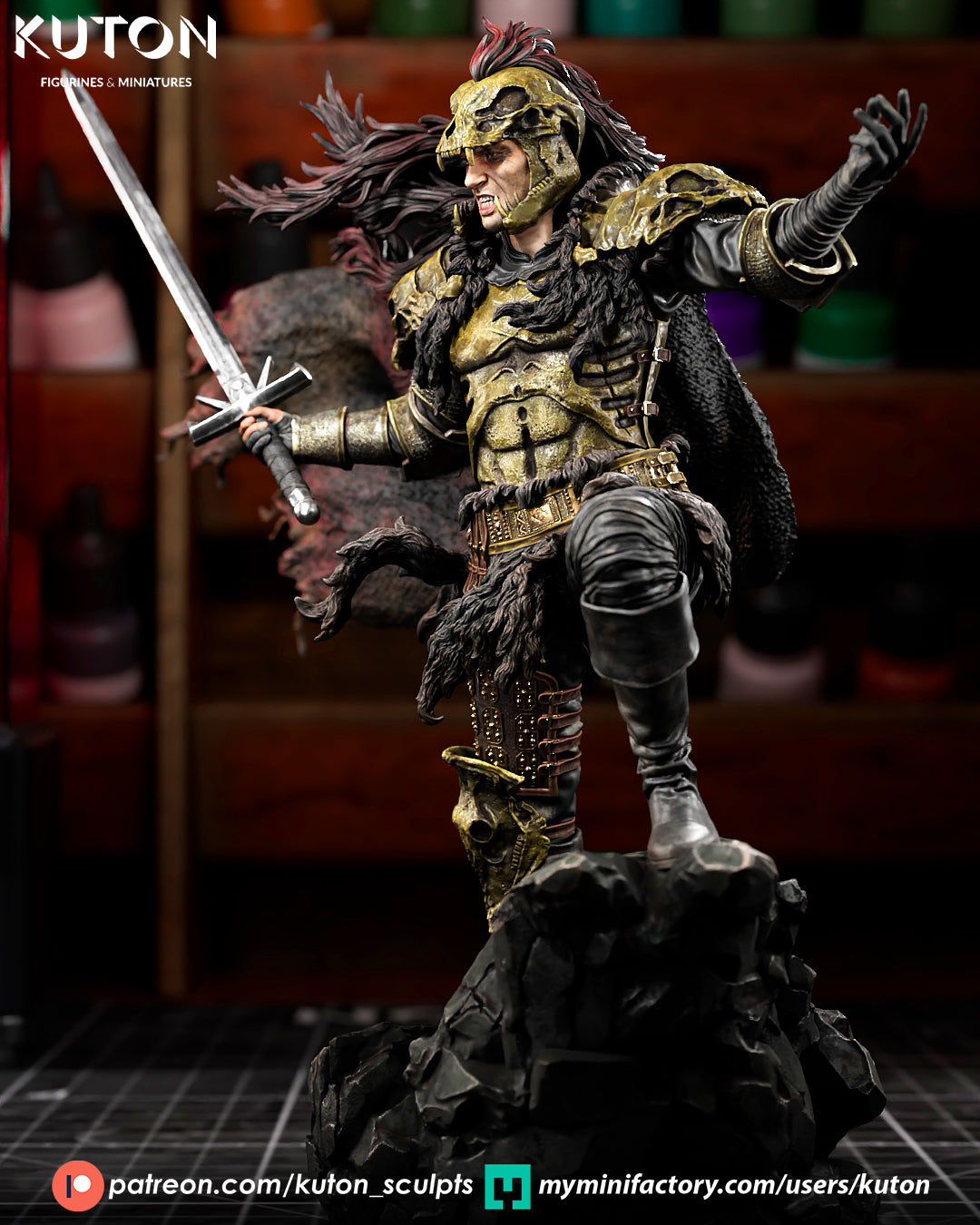Kurgan (Highlander) - 3D Printed Model Kit - 1:10 Scale