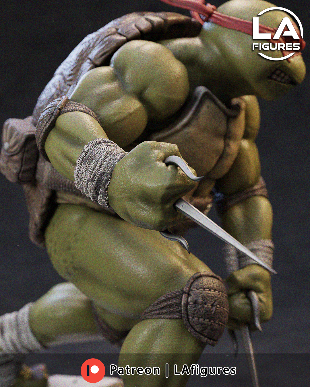 Raphael (TMNT) Statue - Fan Art 10 Scale (164mm) 3D Print Kit