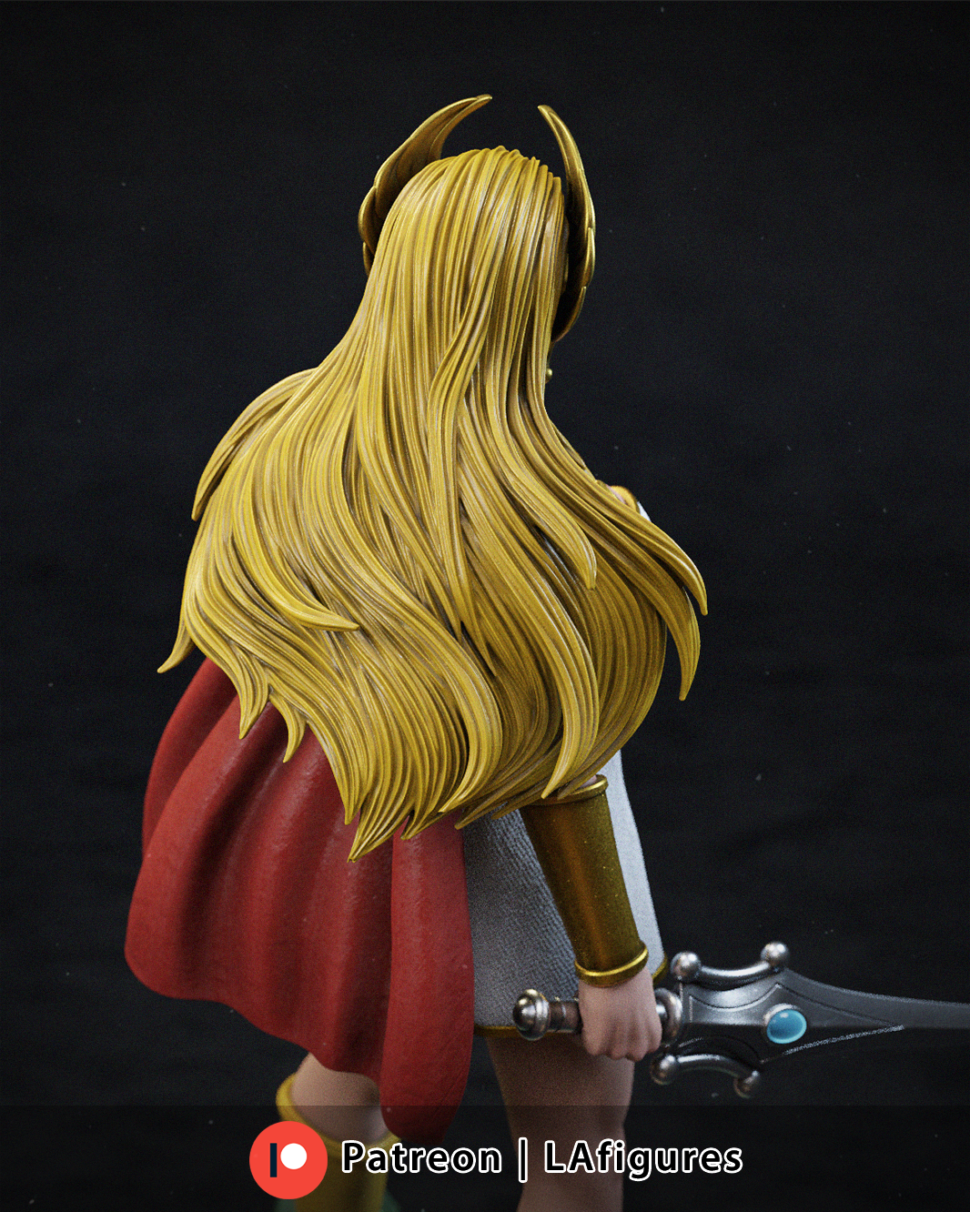 She-ra (He-Man) Statue - Fan Art 10 or 12 scale 223mmmm - 3D Print
